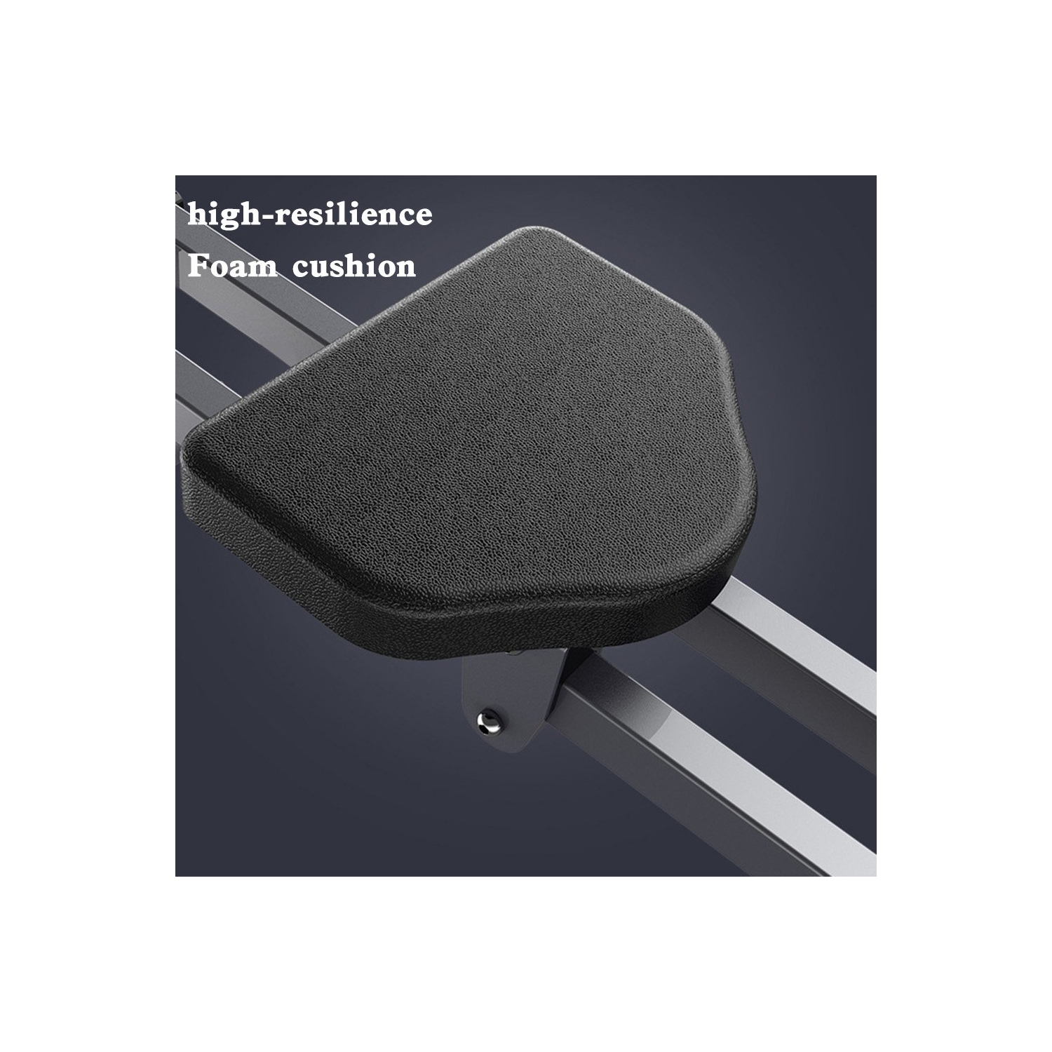 TOPTENG Folding Mute Single Bar Rowing Machine Rower Exercise for Home Cardio Workouts