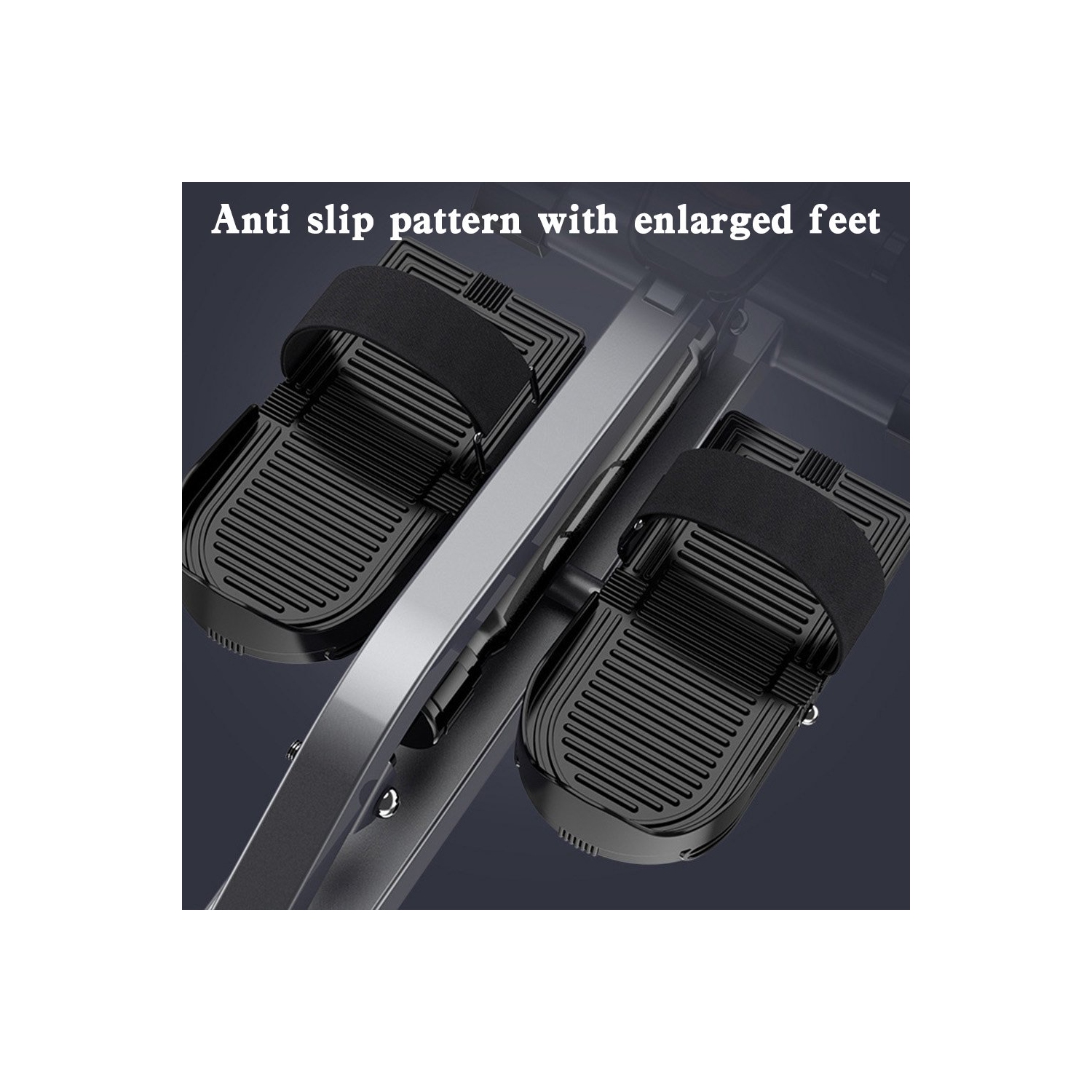 TOPTENG Folding Mute Single Bar Rowing Machine Rower Exercise for Home Cardio Workouts