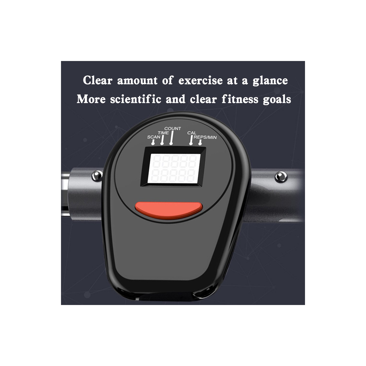 TOPTENG Folding Mute Single Bar Rowing Machine Rower Exercise for Home Cardio Workouts