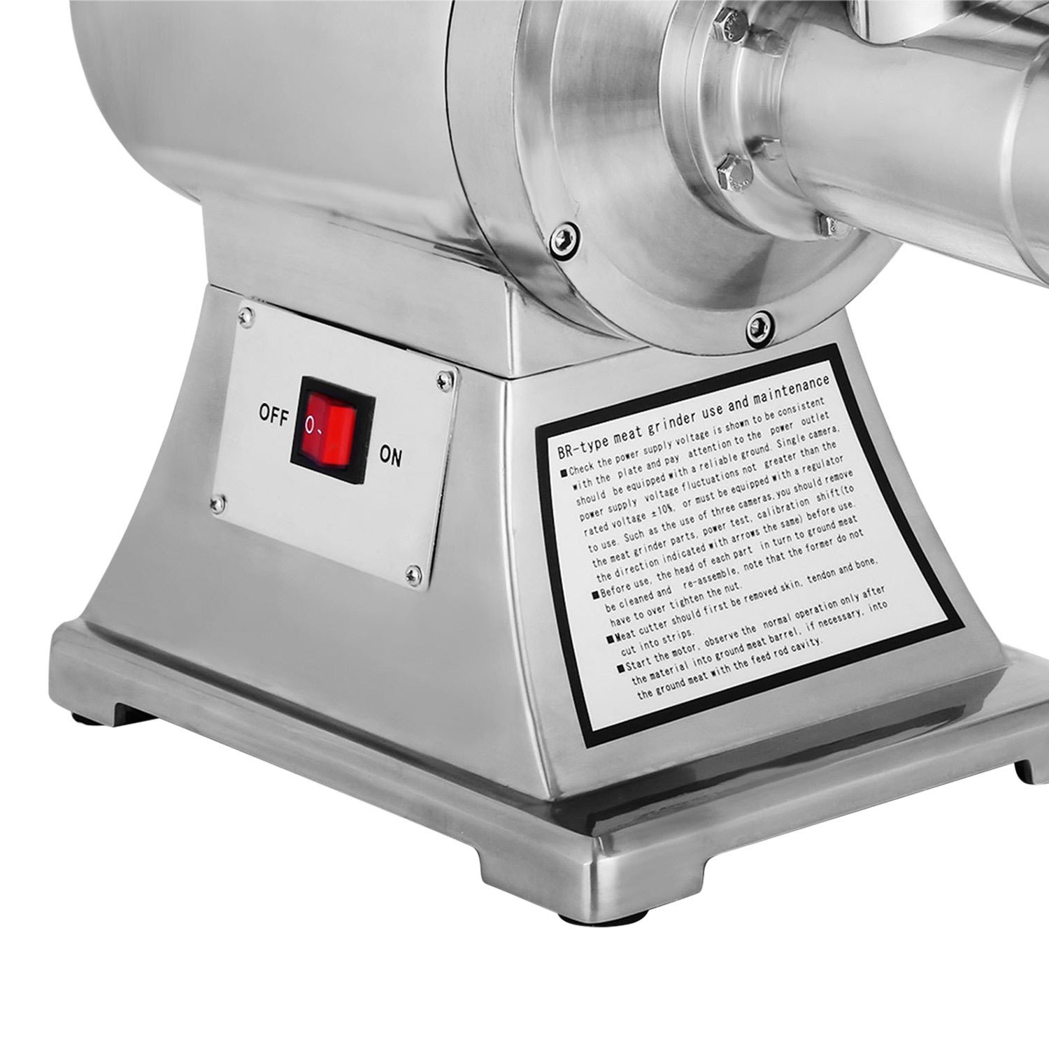 GR-PD12 Meat Grinder Commercial | Electric Minced Meat Maker | Stainless Steel Meat Chopper | 110V