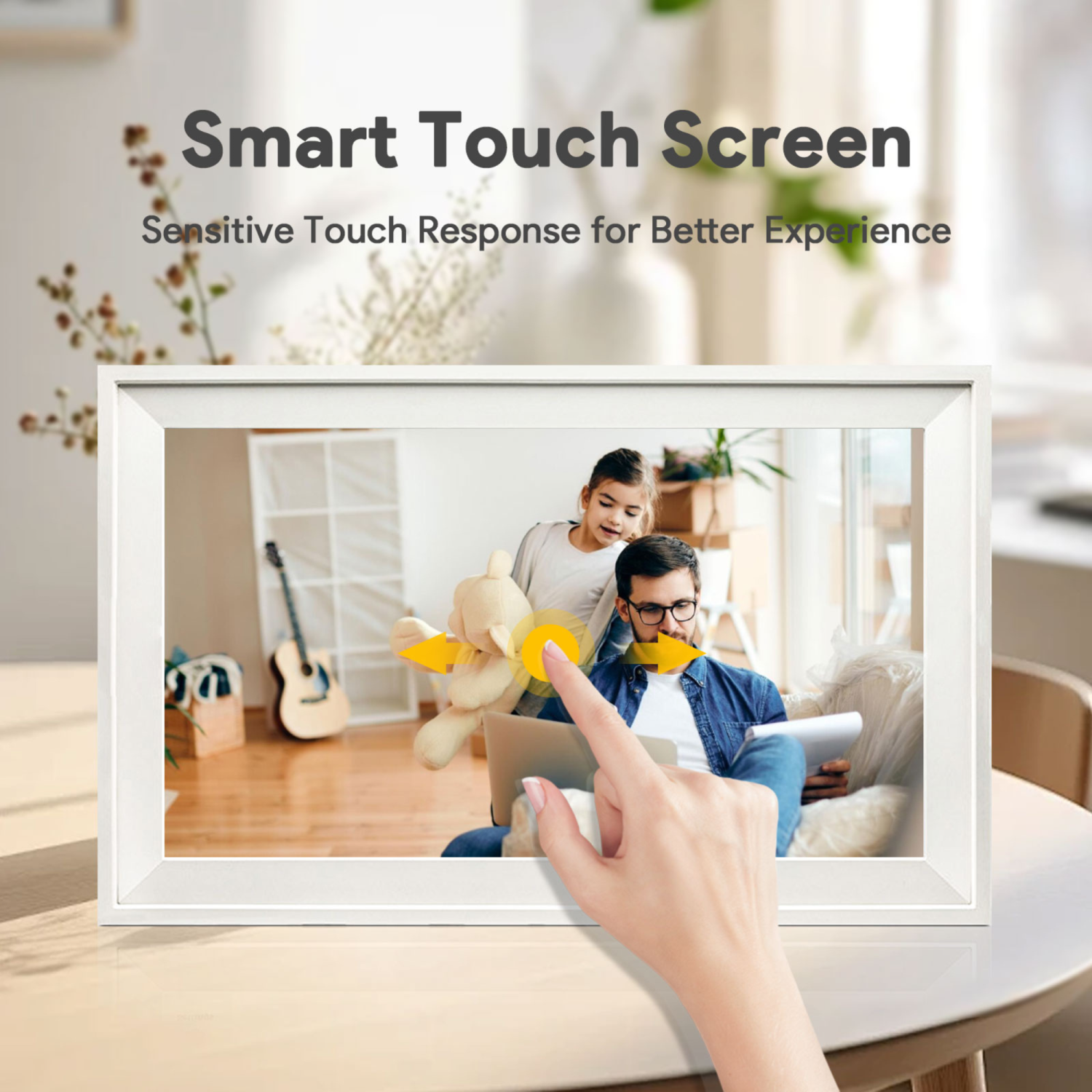 TUTT 15.6” Smart Digital Calendar & Chore Chart | Photo and Video Frame | Smart Touchscreen Display Family Organizer + 128GB SanDisk