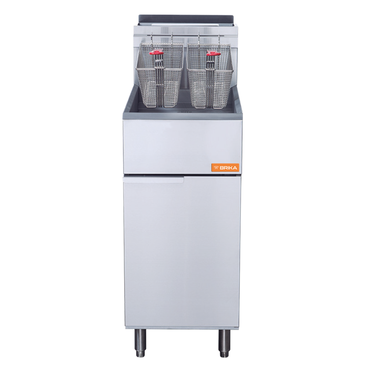 BRIKA BFR-50-GPL friteuse commerciale propane GPL capacité d'huile 50&nbsp;lb 120 000&nbsp;BTU