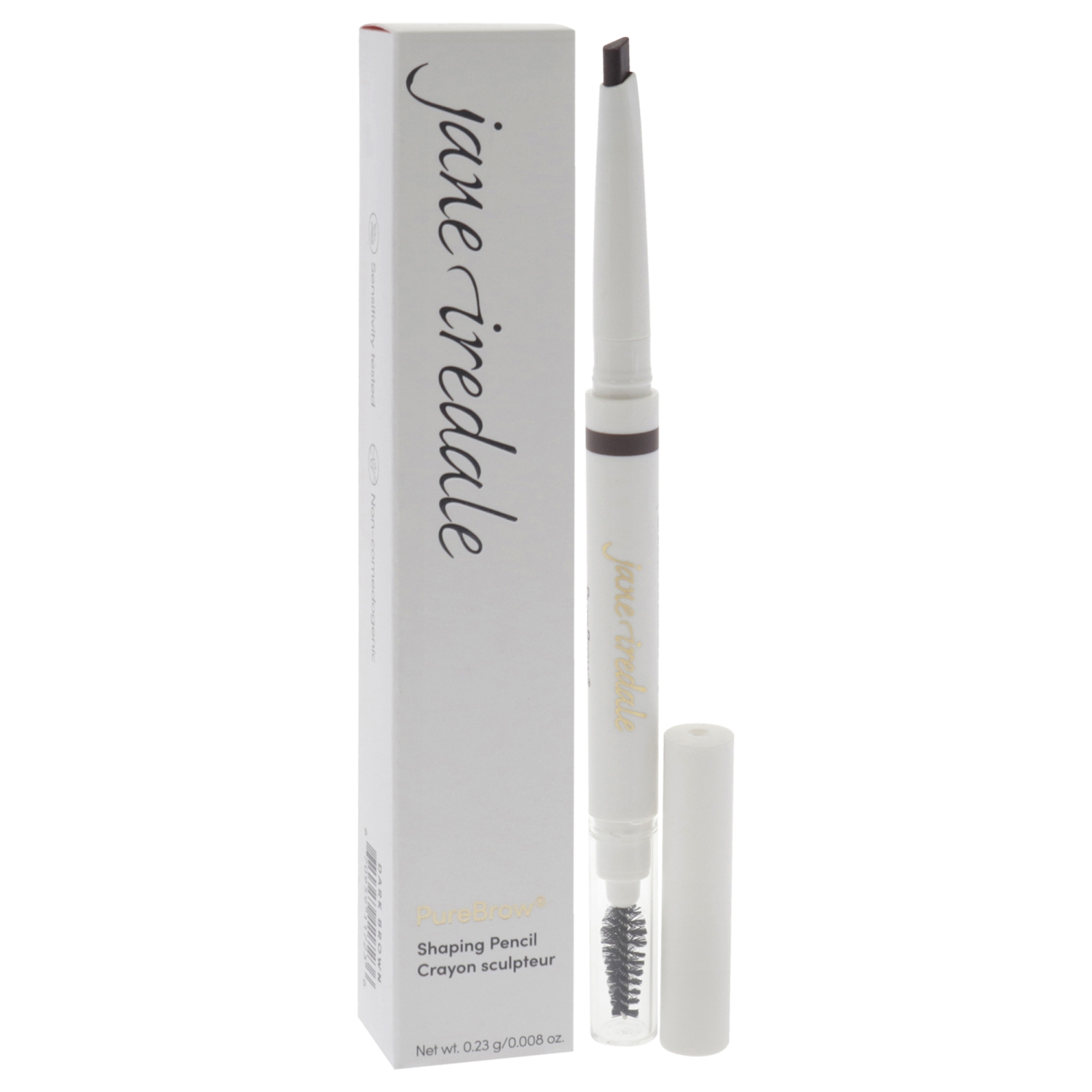 PureBrow Shaping Pencil - Dark Brown by Jane Iredale for Women - 0.008 oz Eyebrow