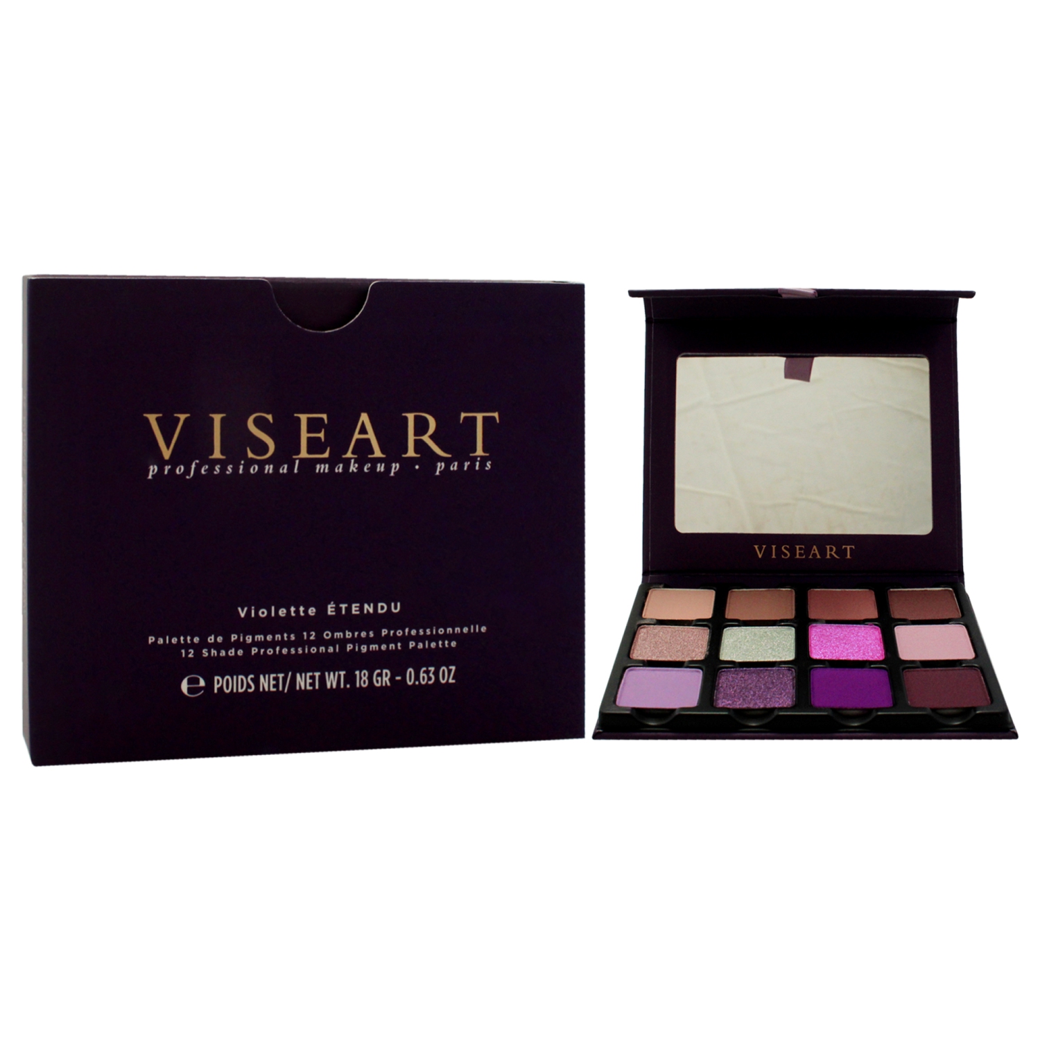 Eyeshadow Palette - Violette Etendu by Viseart Paris for Women - 0.63 oz Eye Shadow
