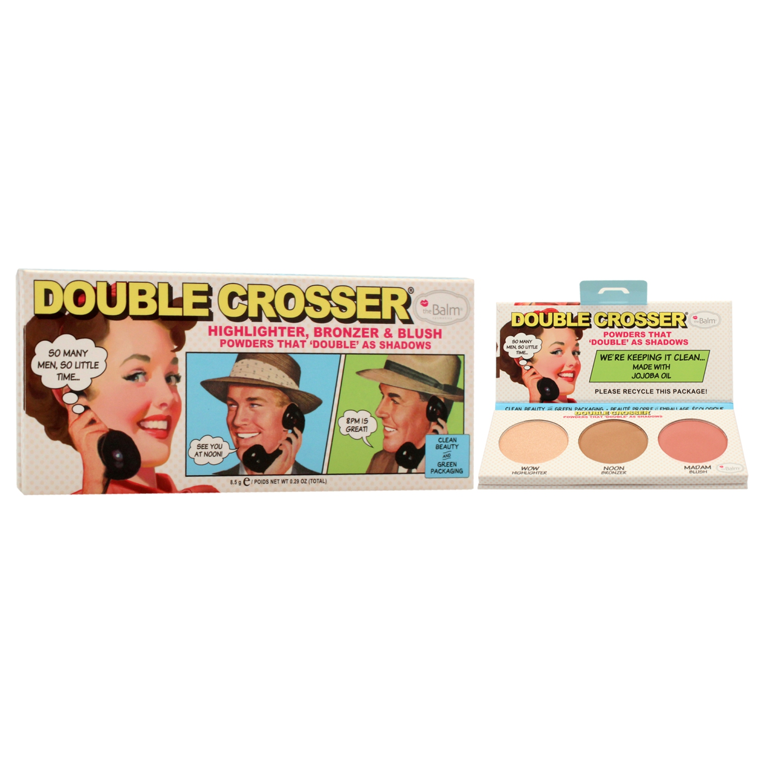 Double Crosser Face Palette by the Balm for Women - 0.29 oz Makeup