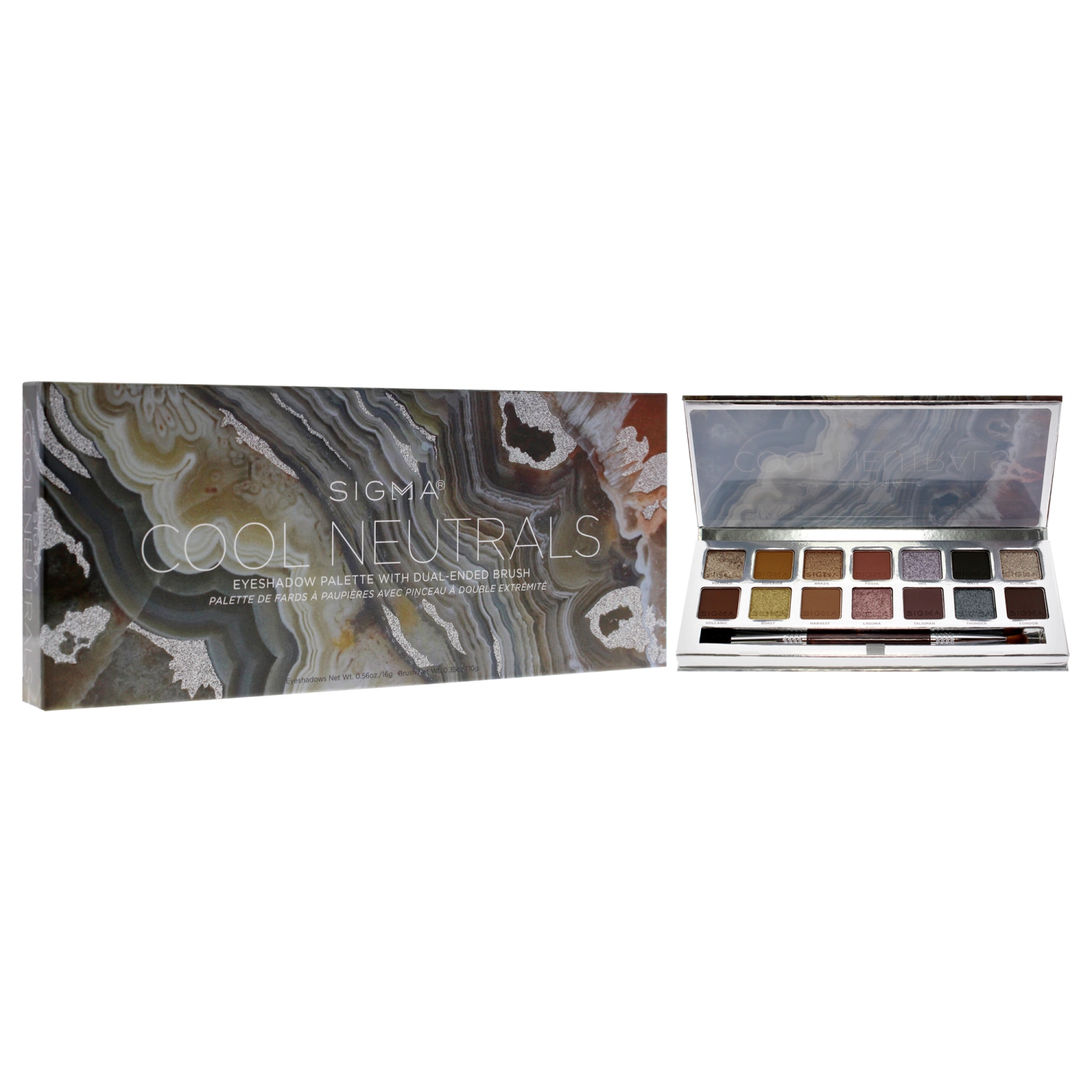 Eyeshadow Palette - Cool Neutrals by SIGMA for Women - 0.56 oz Eye Shadow