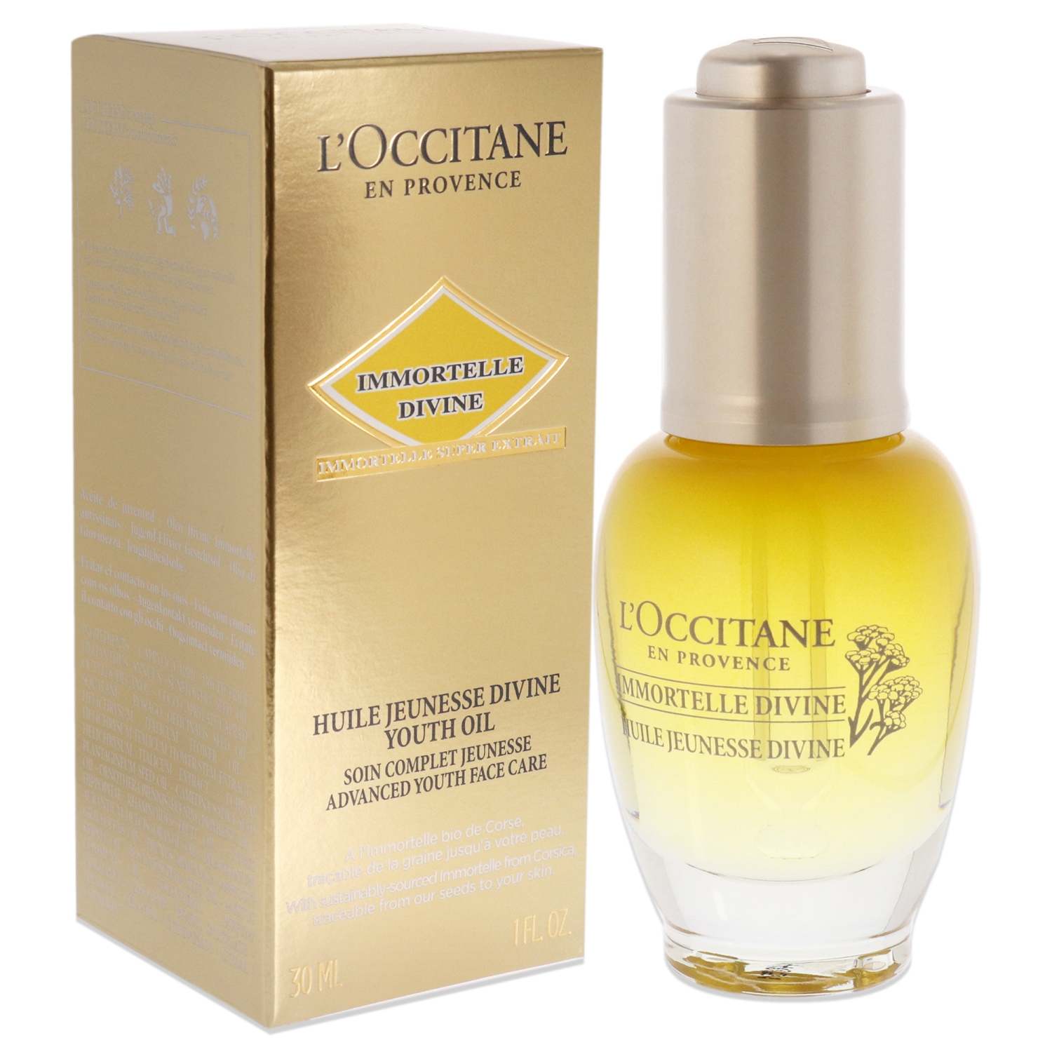 Immortelle Divine Youth Oil by LOccitane for Unisex - 1 oz Oil