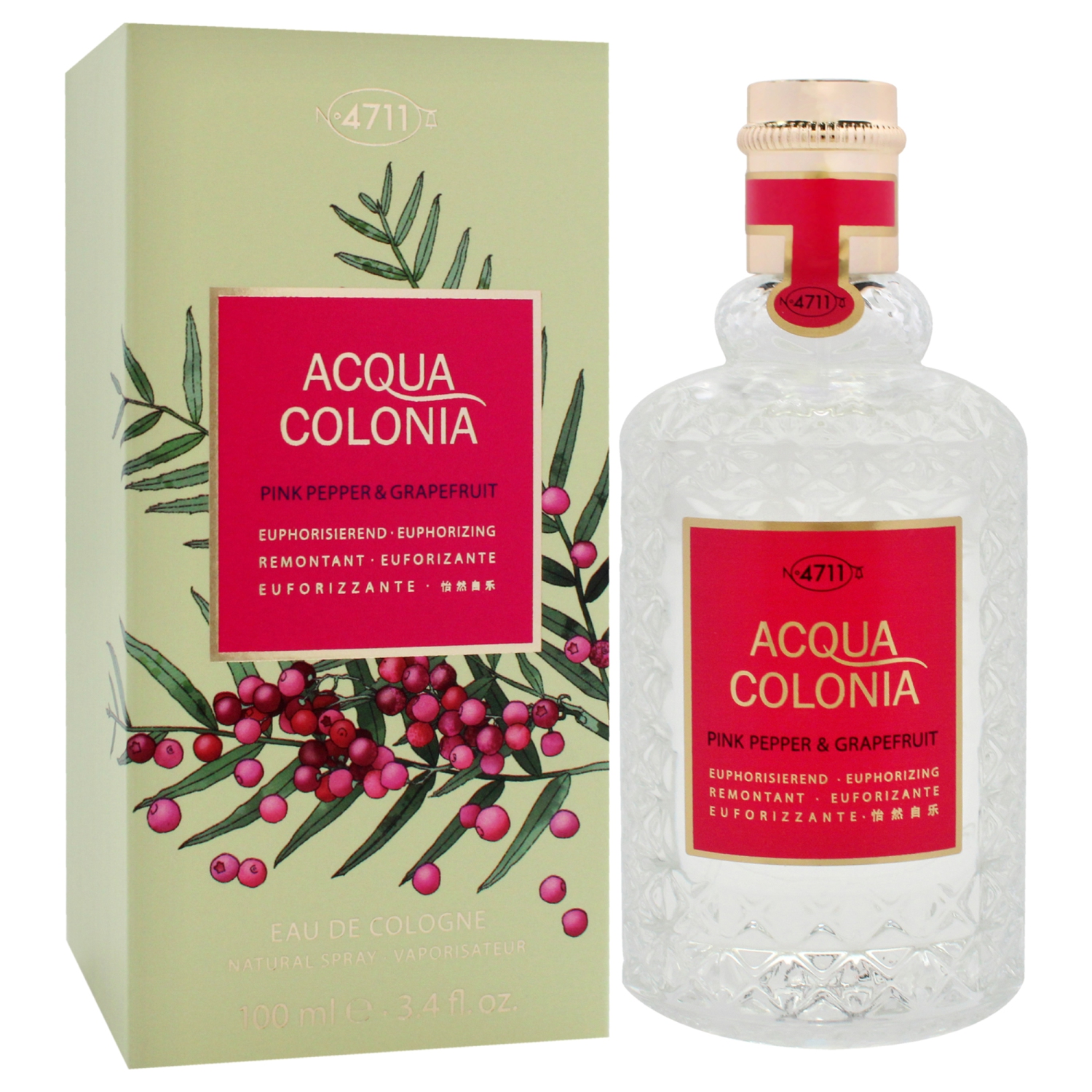 4711 Acqua Colonia Pink Pepper and Grapefruit by Muelhens for Unisex - 3.4 oz EDC Spray