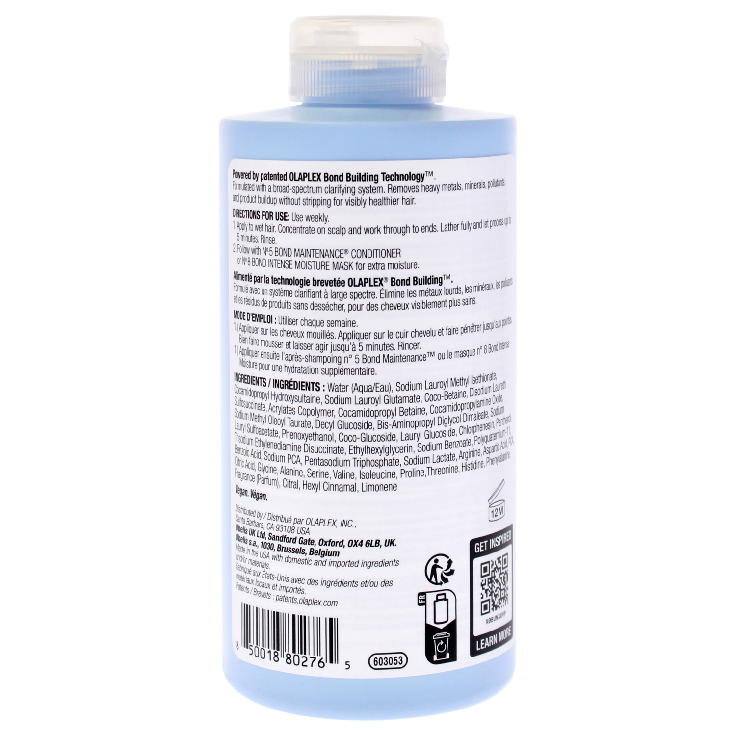 No 4C Bond Maintenance Clarifiant Shampoo par Olaplex pour unisexe - 8,5&nbsp;oz Shampoo