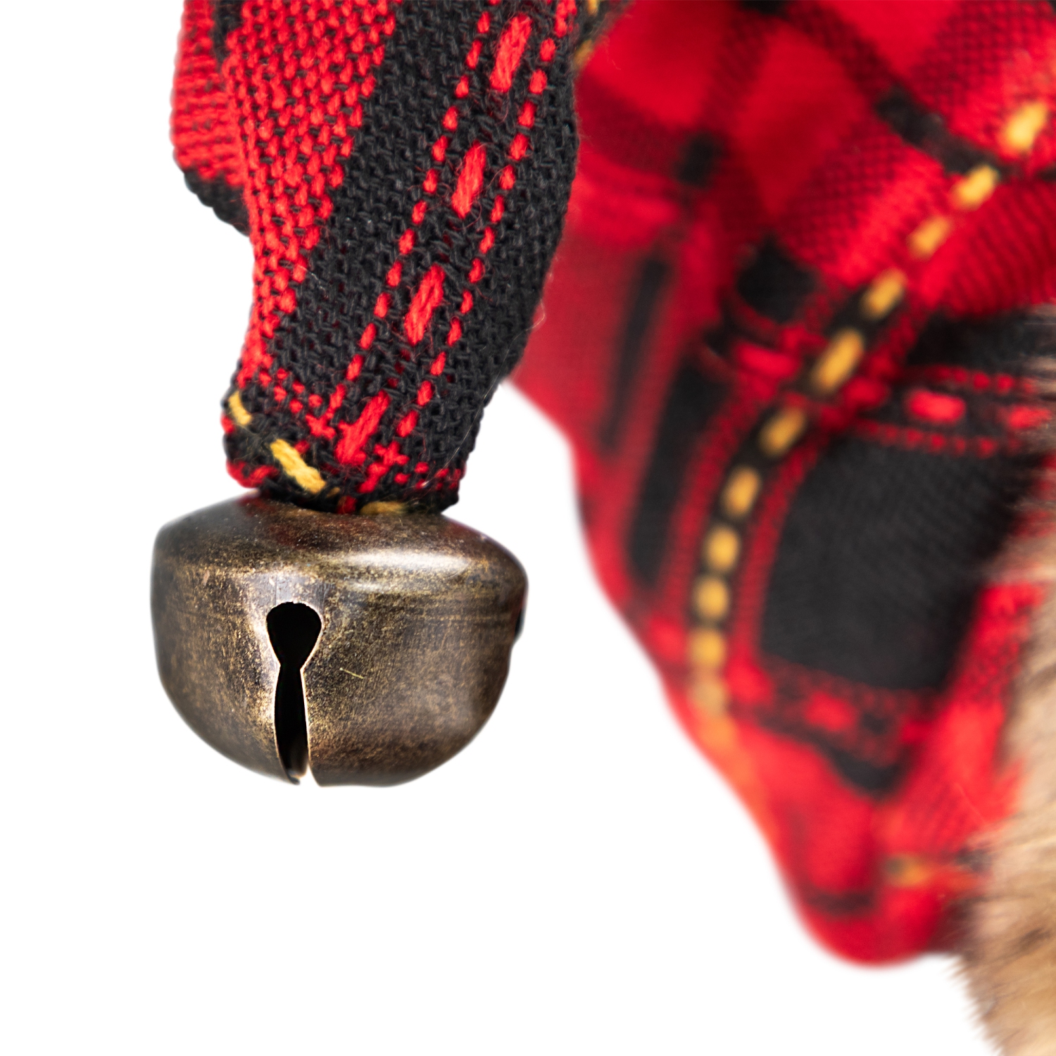 Plaid Standing Santa with Wreath & Alpine Tree Christmas Figure - 4'