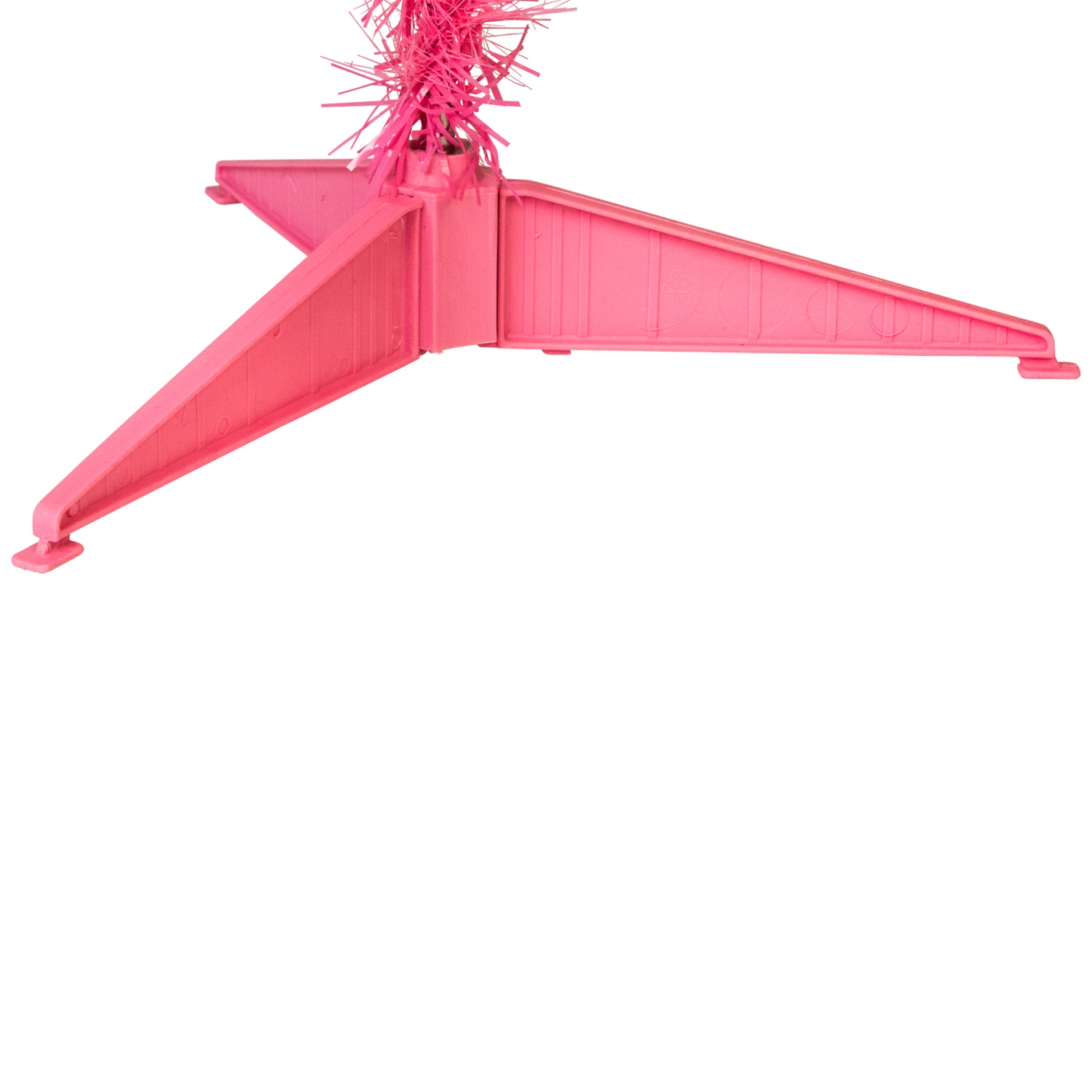 Pre-Lit Tinsel Artificial Christmas Tree - 3' - Pink - Clear Lights