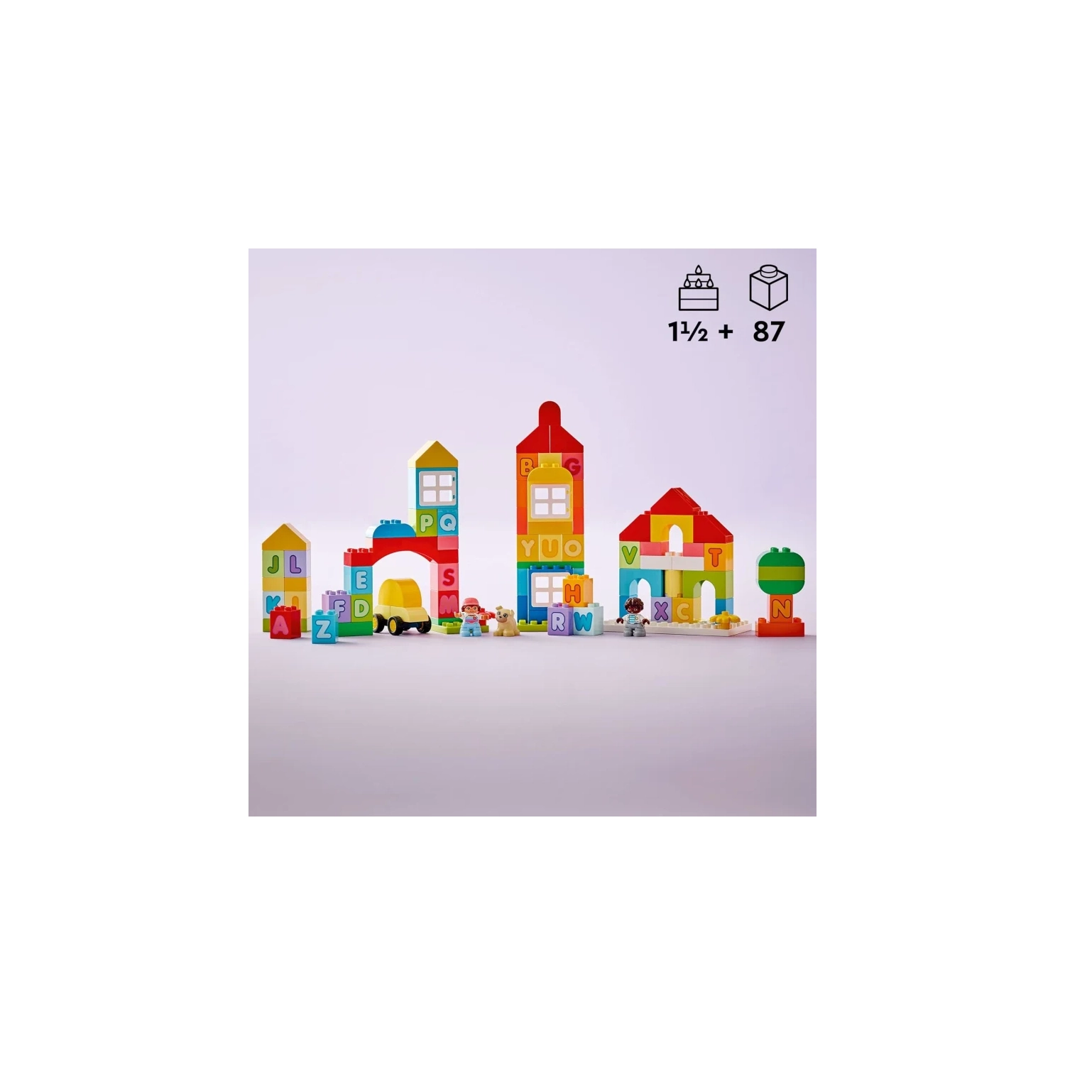 LEGO DUPLO Classic Alphabet Town 10935 - jouet éducatif pour tout-petits de 18 mois et plus, apprenez les couleurs, les lettres et les formes avec de