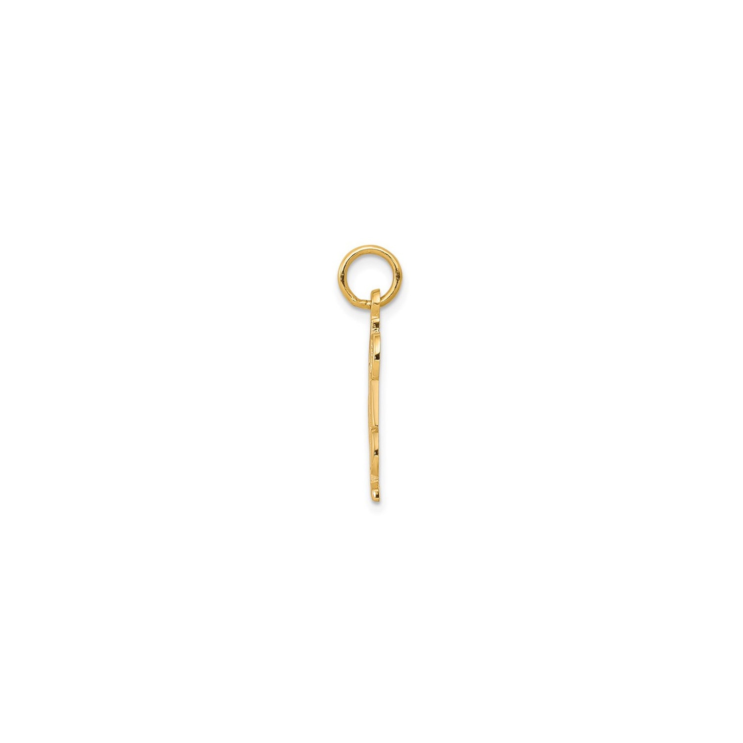 10K Yellow Gold #1 DAD Charm Pendant