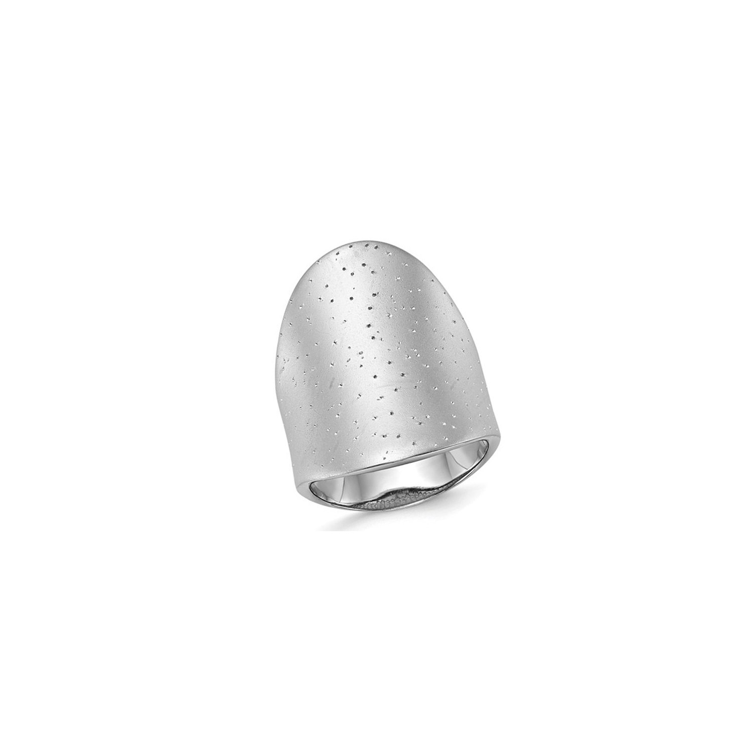 Sterling Silver Rhodium-plated Radiant Essence Ring