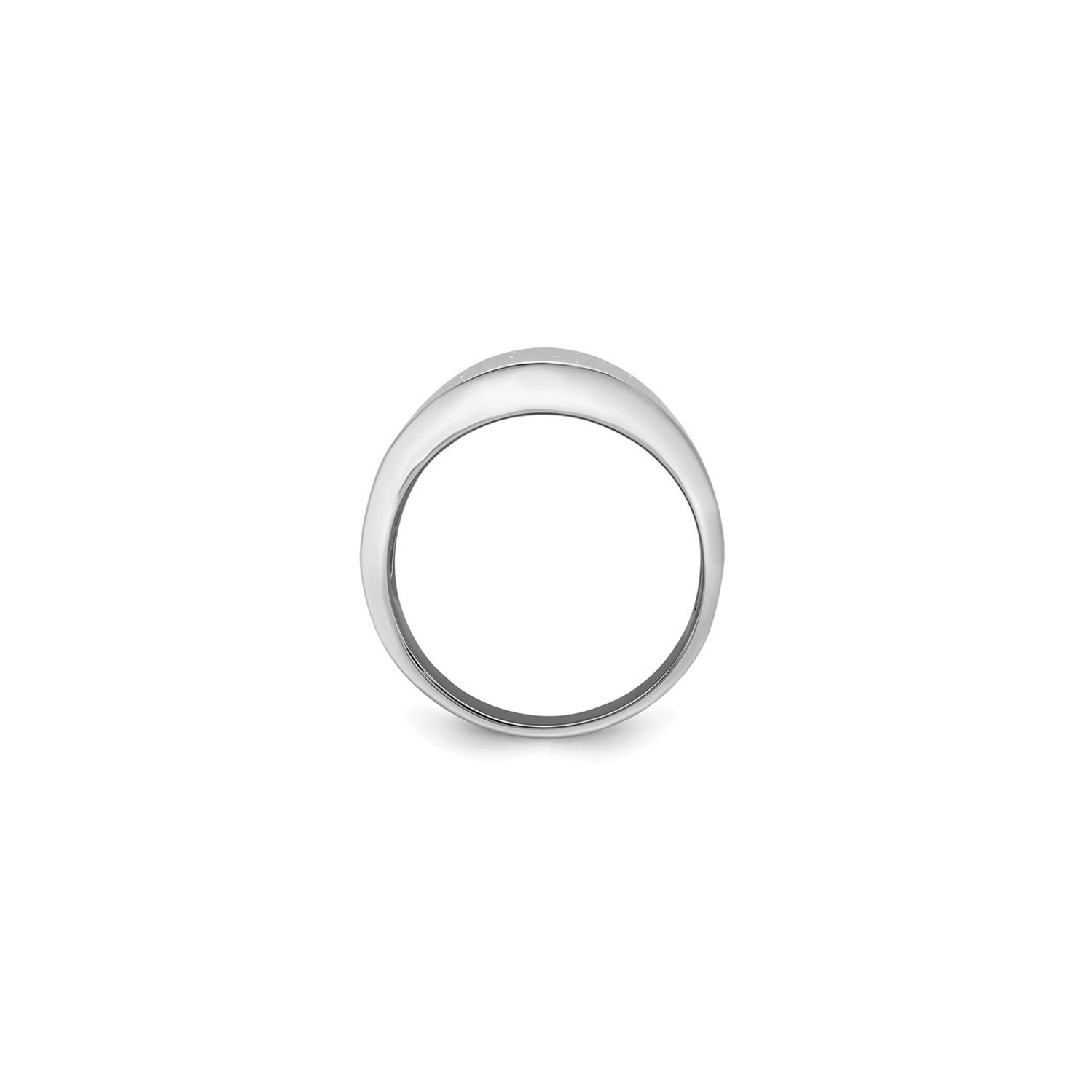 Sterling Silver Rhodium-plated Radiant Essence Ring