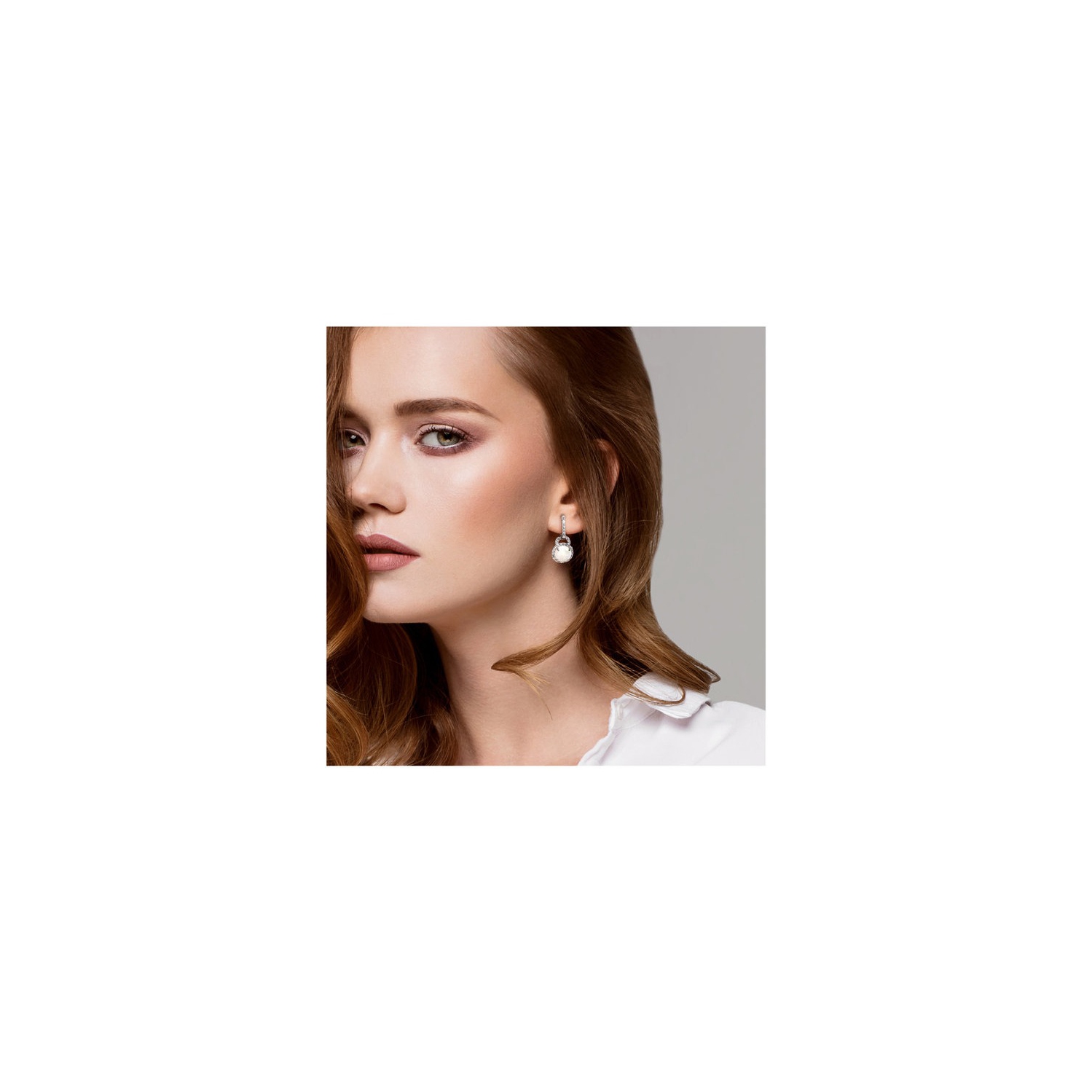 3.10 Carat Opal and White Topaz Dangle Earrings in Sterling Silver