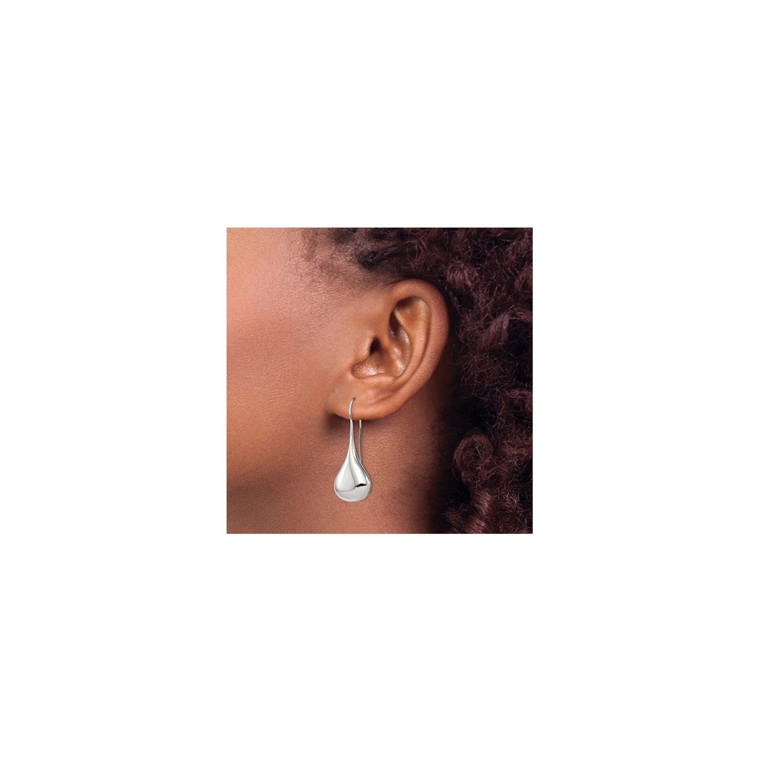 Sterling Silver French Wire Dangle Drop Earrings