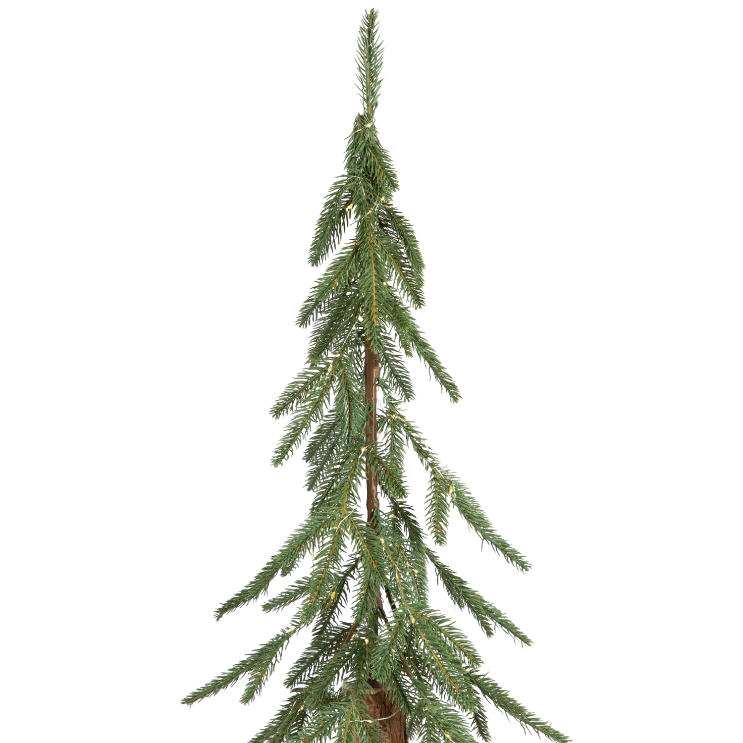 Pre-Lit Medium Alpine Artificial Christmas Tree - 6' - Clear LED Lights