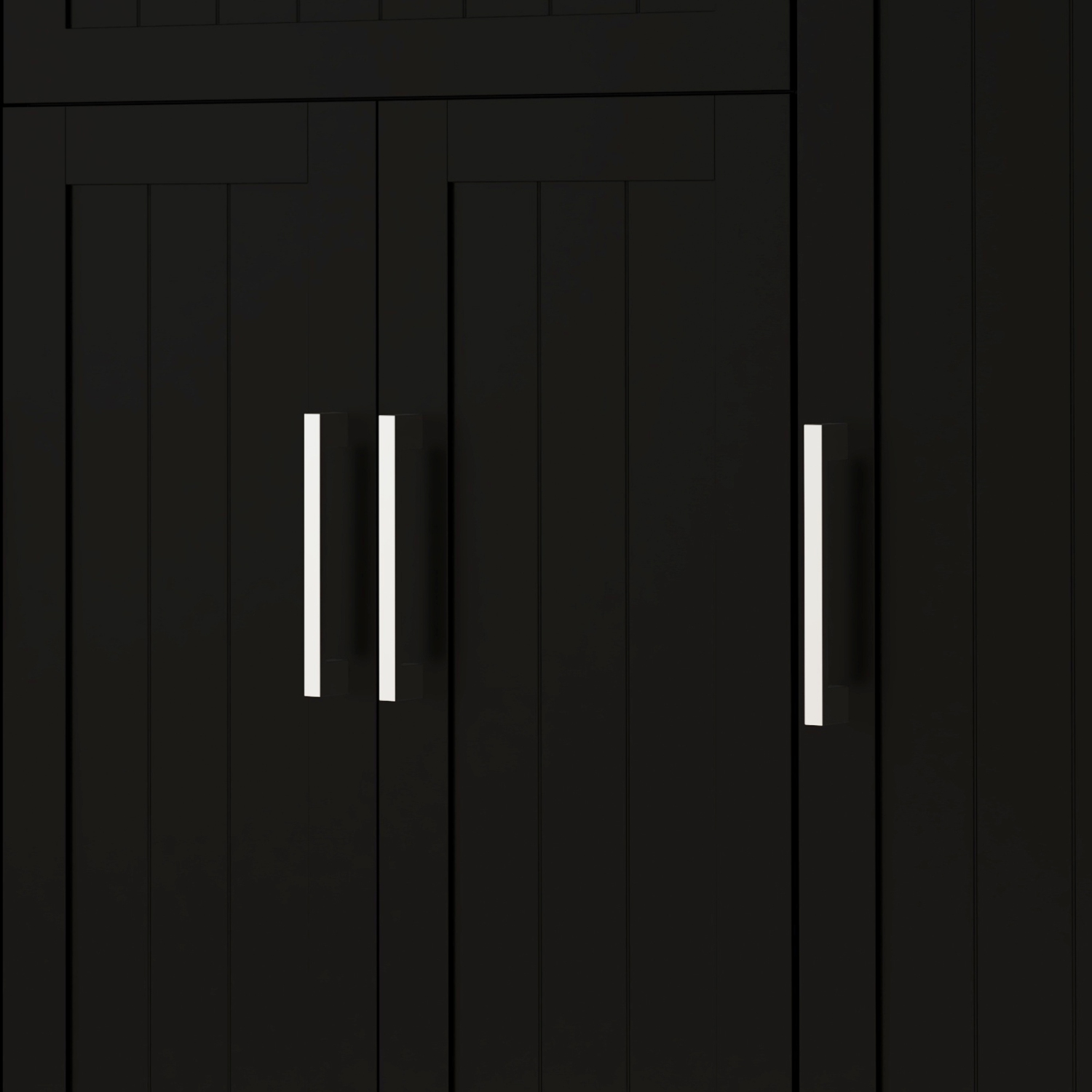 HOMCOM – îlot de cuisine avec rangement, chariot de cuisine roulant avec dessus en hévéa, tiroir, support à épices, porte-serviettes, armoire de