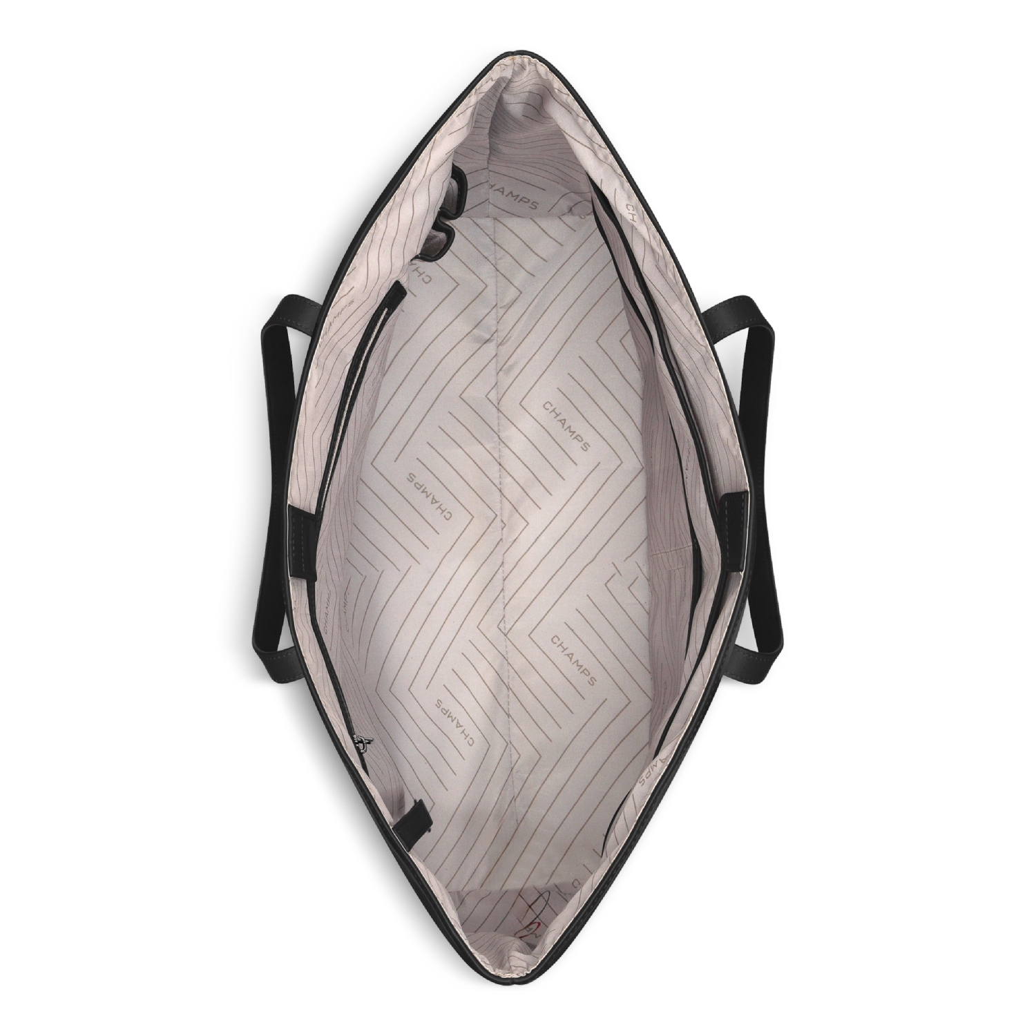 Collection Onyx – Sac fourre-tout en cuir ouvert