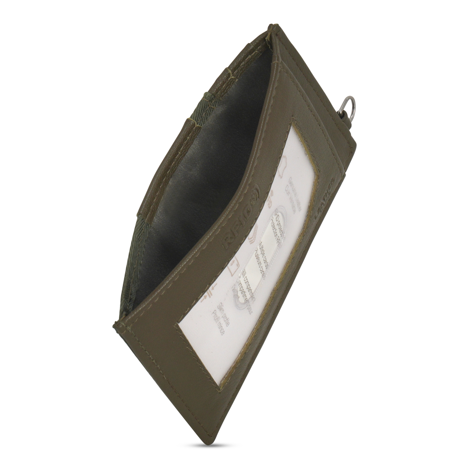 Porte-cartes mince en cuir, collection Camo