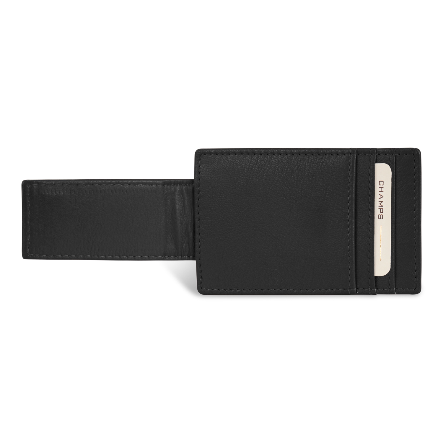 Collection Onyx – porte-cartes en cuir avec base