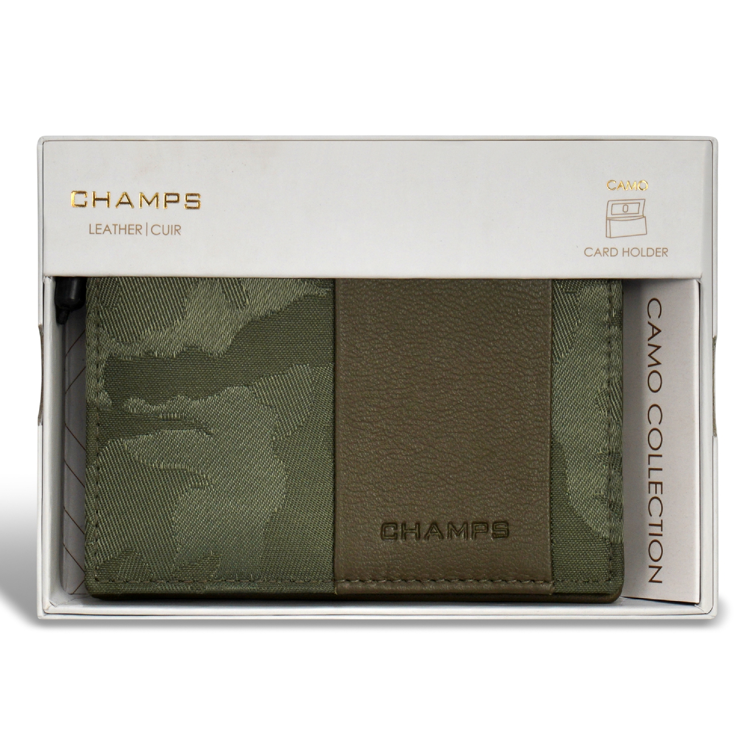 Porte-cartes en cuir, collection Camo