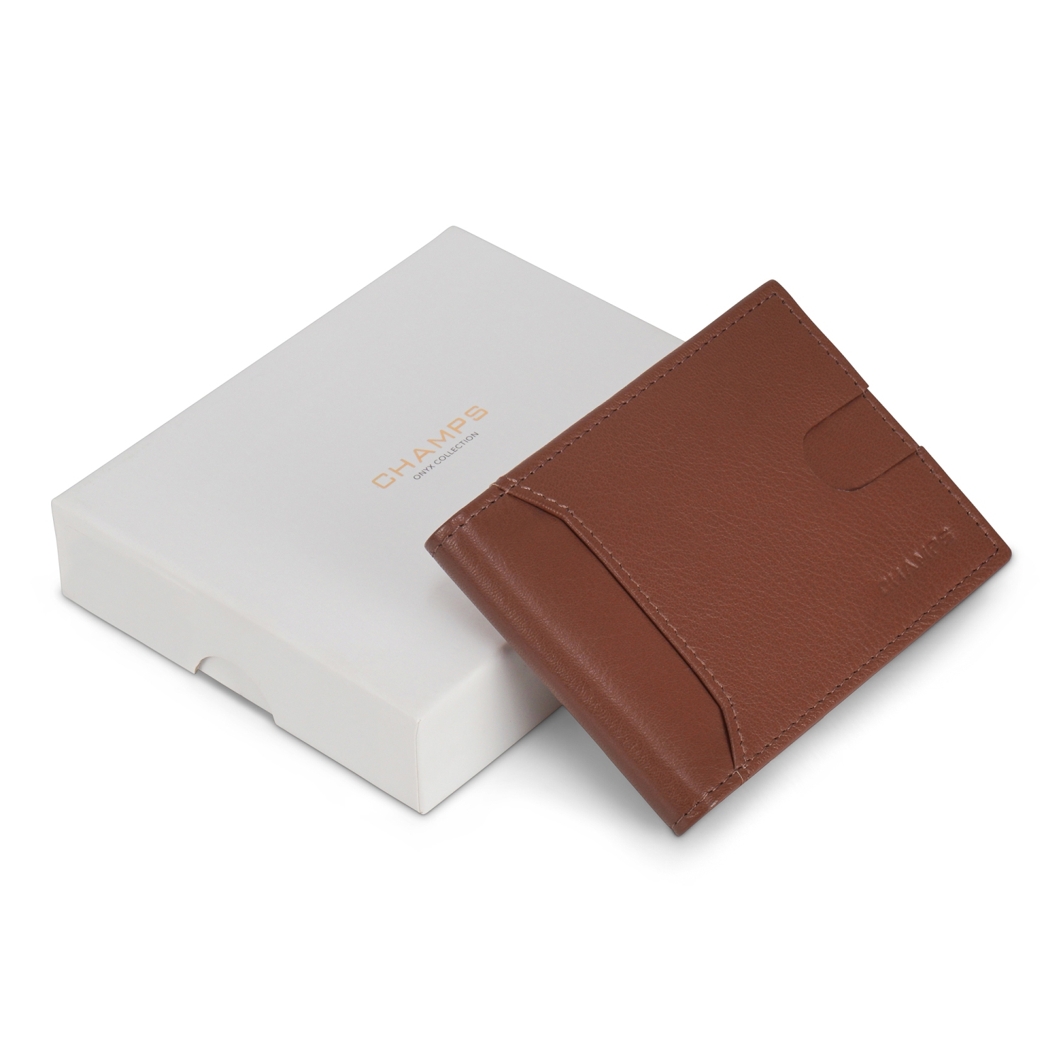 Onyx Collection - Leather Bi-Fold Clip Wallet