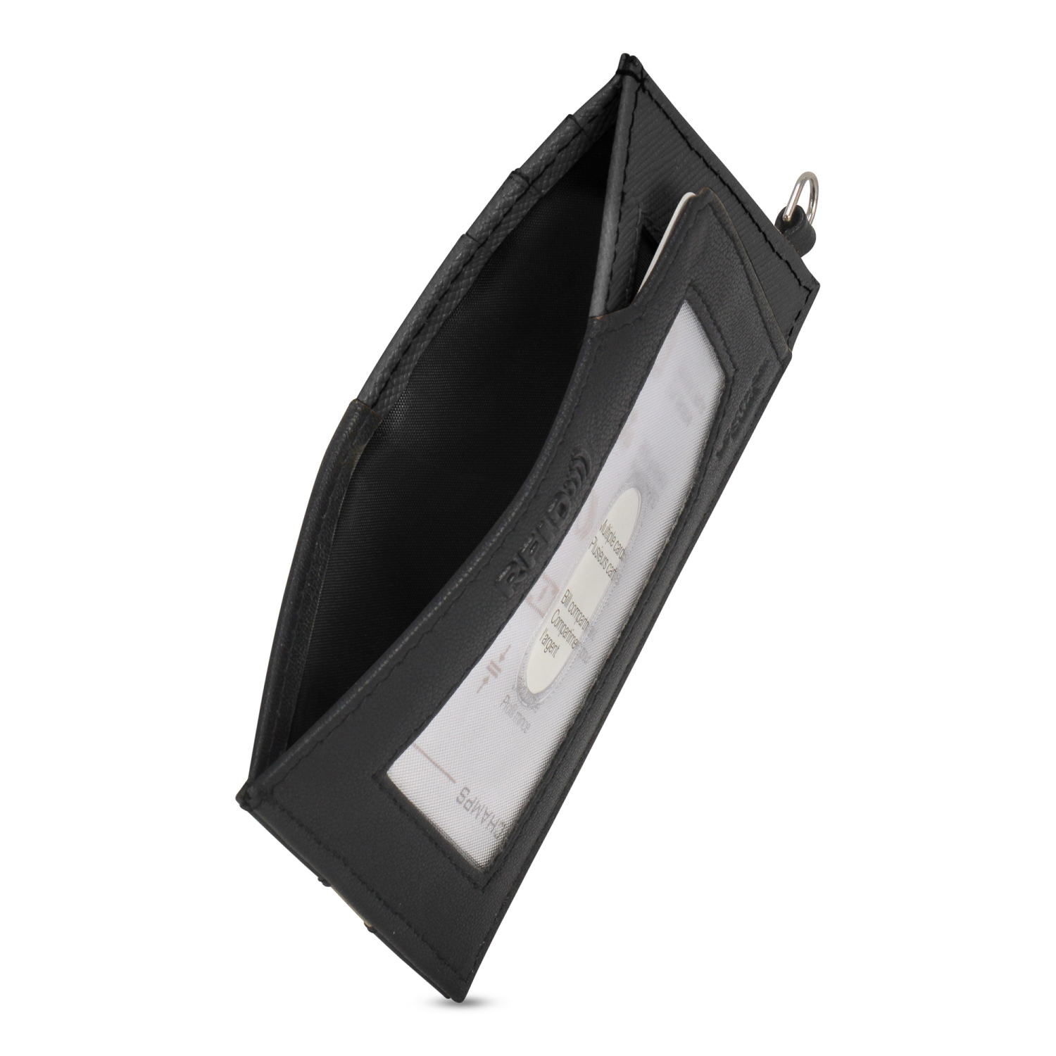 Porte-cartes mince en cuir de la collection Iconic