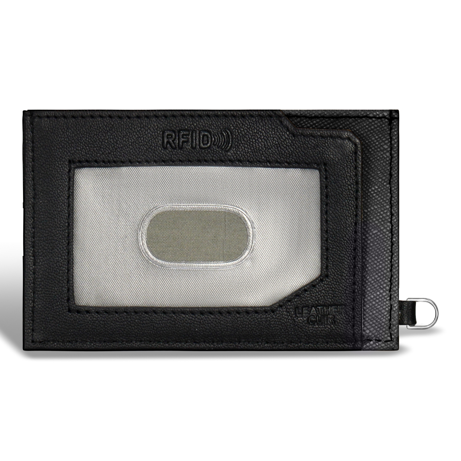 Porte-cartes mince en cuir de la collection Iconic