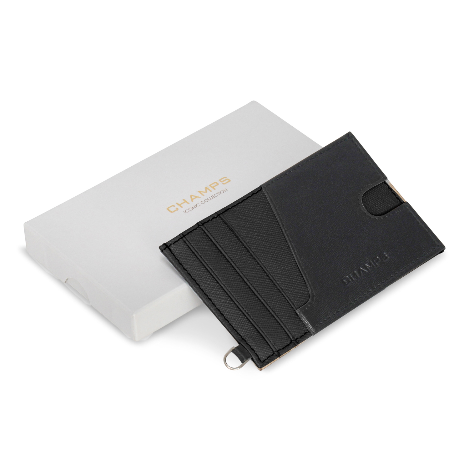 Porte-cartes mince en cuir de la collection Iconic