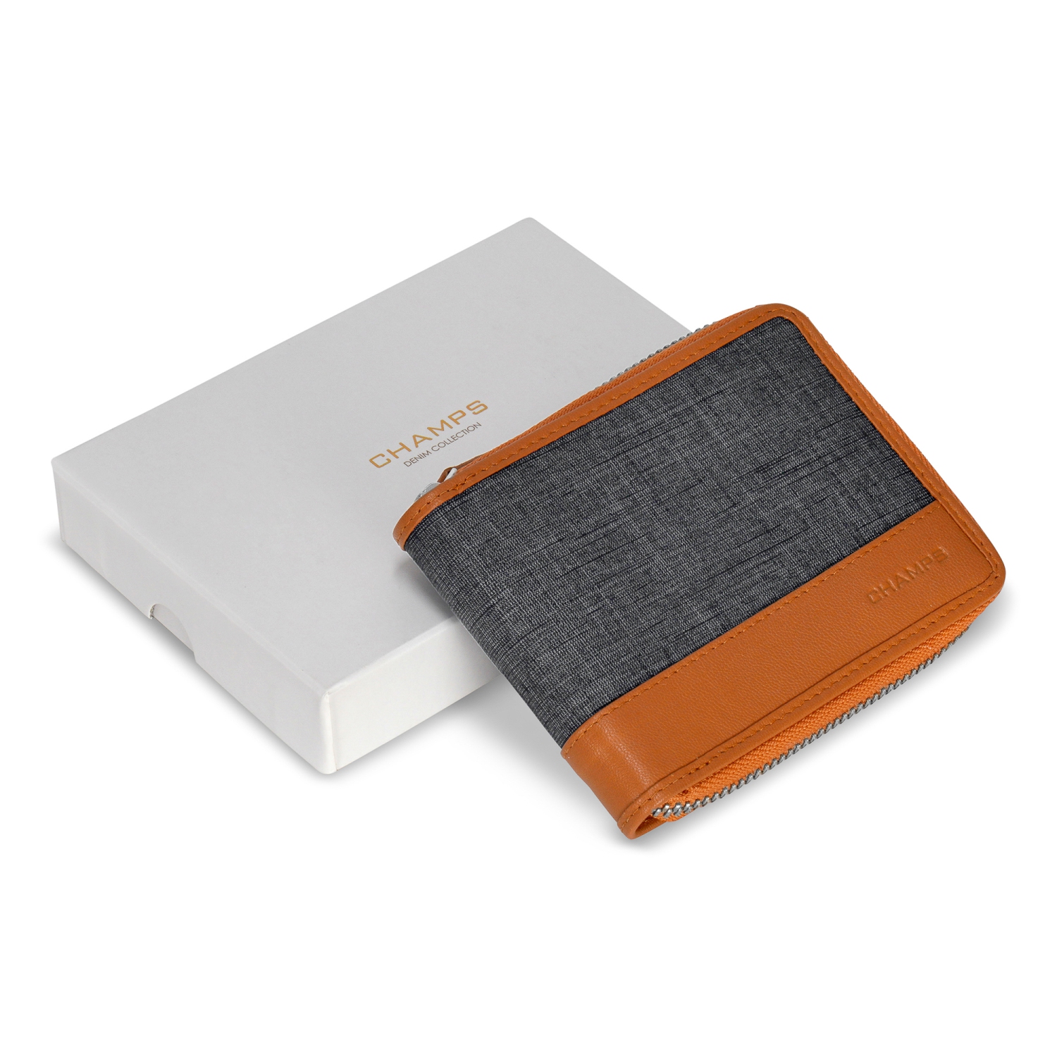 Denim Collection - Leather Zip Around Wallet