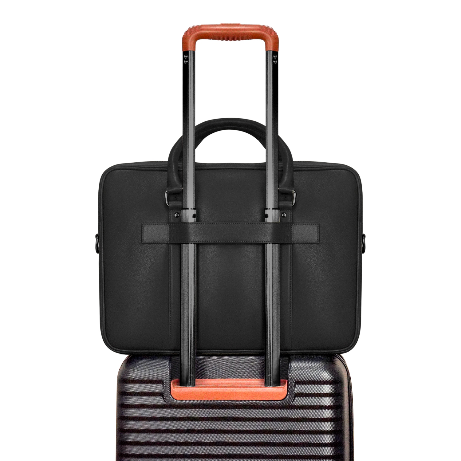 Mallette mince en cuir de la collection Onyx