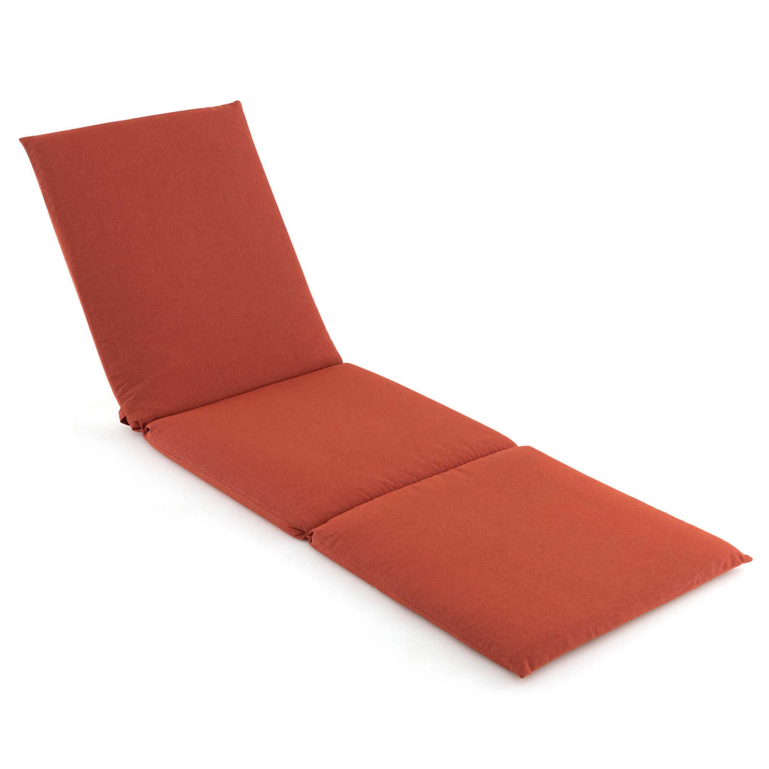 Coussin de chaise longue d'extérieur Costway 1 pièces avec attaches autoagrippantes à fixer PatioOrange