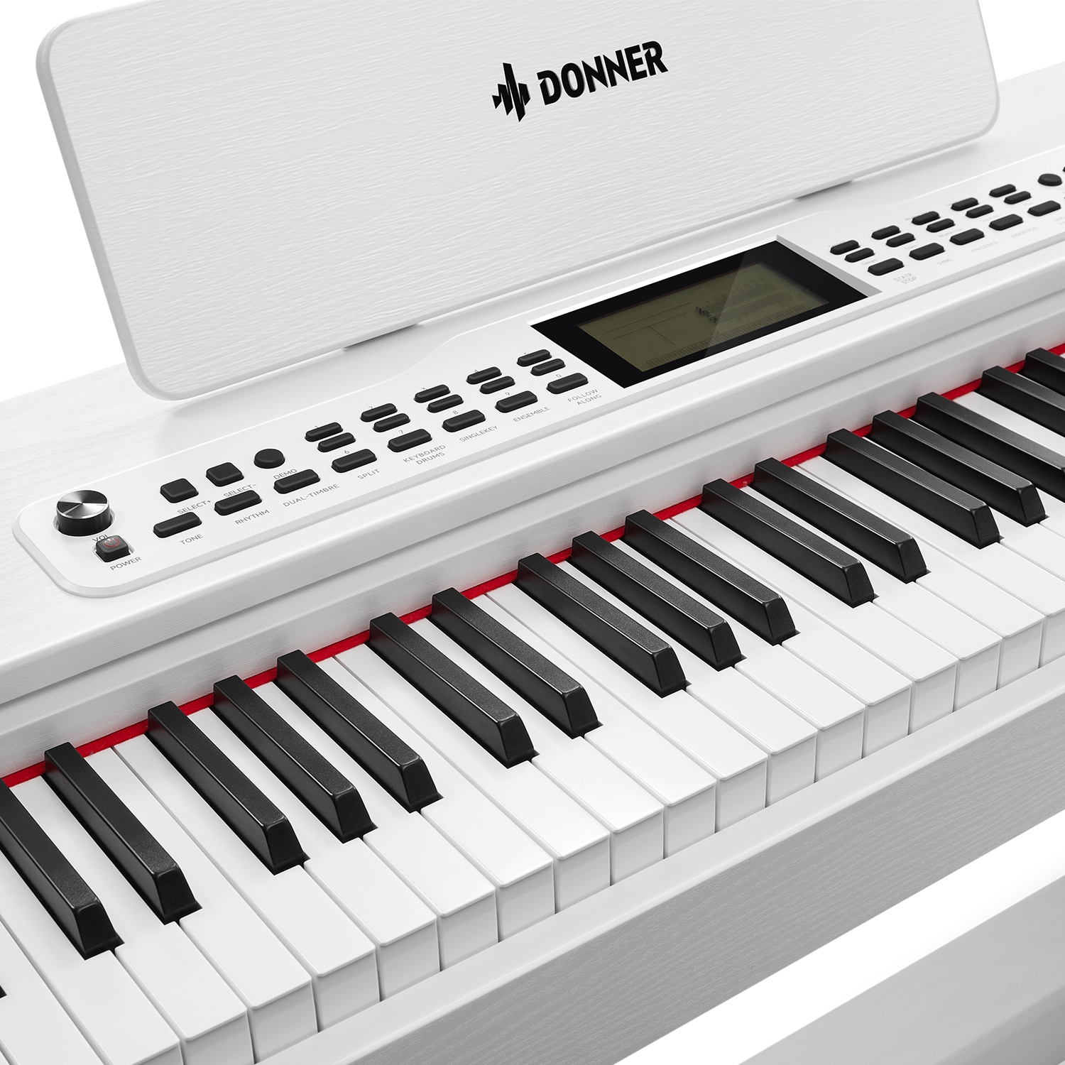 Donner DDP-95 88 Key Full-Weighted Multi-functional Upright Digital Piano with Large Screen for Beginner