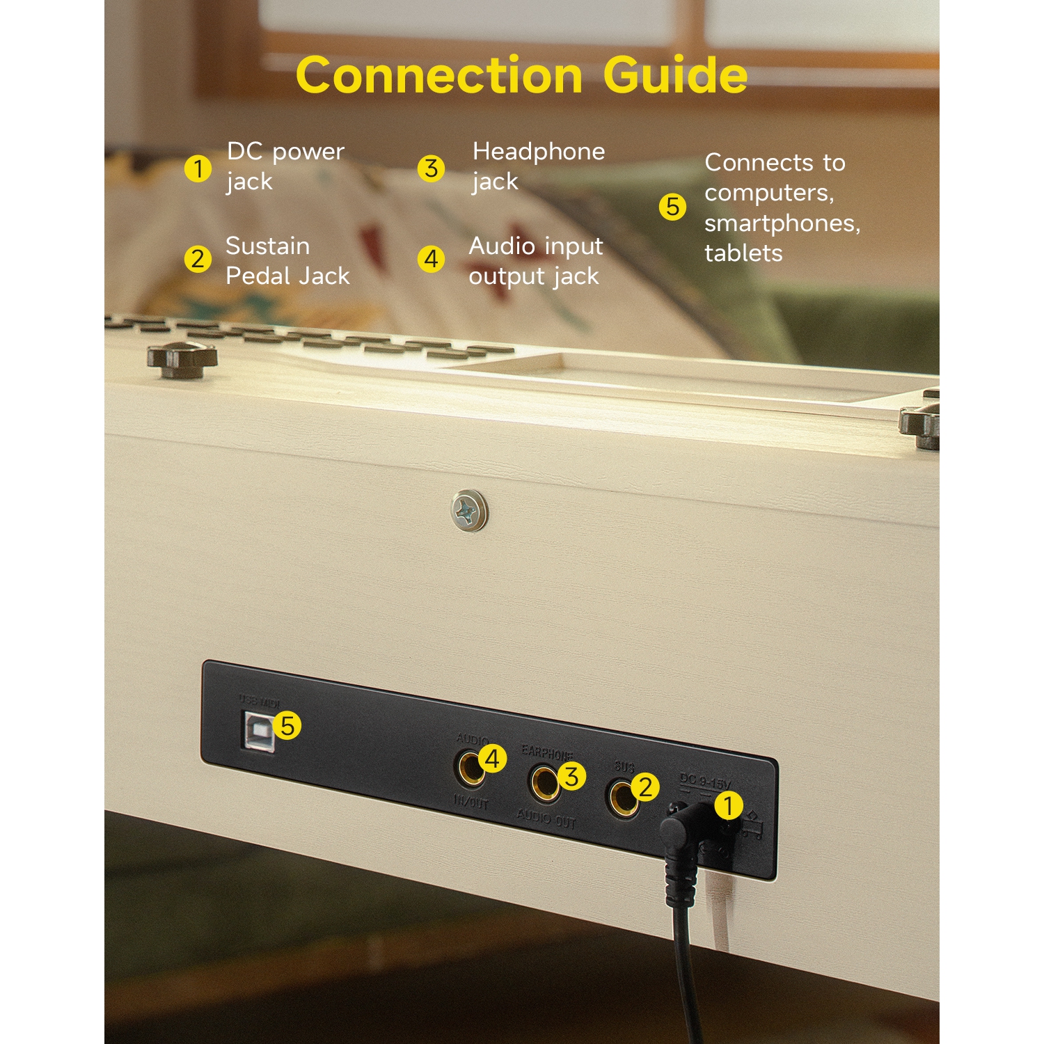 Donner DDP-95 88 Key Full-Weighted Multi-functional Upright Digital Piano with Large Screen for Beginner