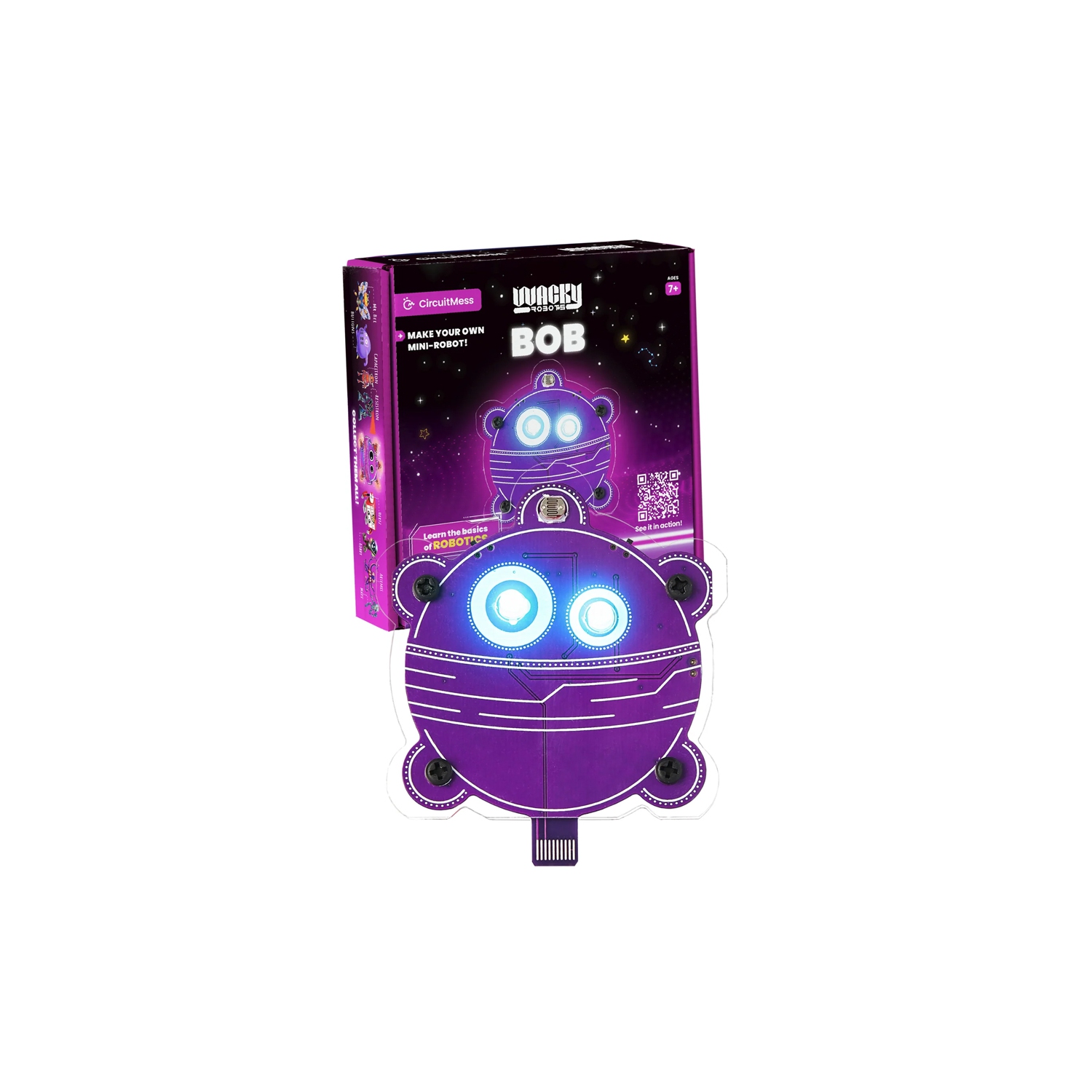 CircuitMess Wacky Robot - Bob - DIY Mini Robots - Learn about Light, Resistance and Ohm's Law