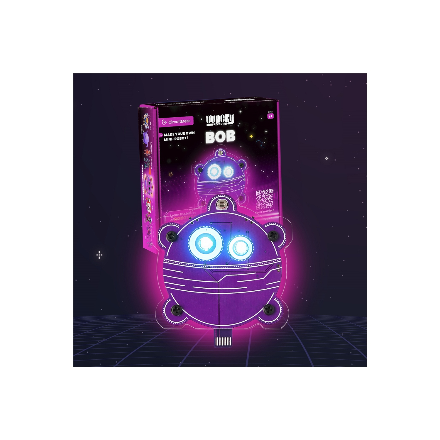 CircuitMess Wacky Robot - Bob - DIY Mini Robots - Learn about Light, Resistance and Ohm's Law