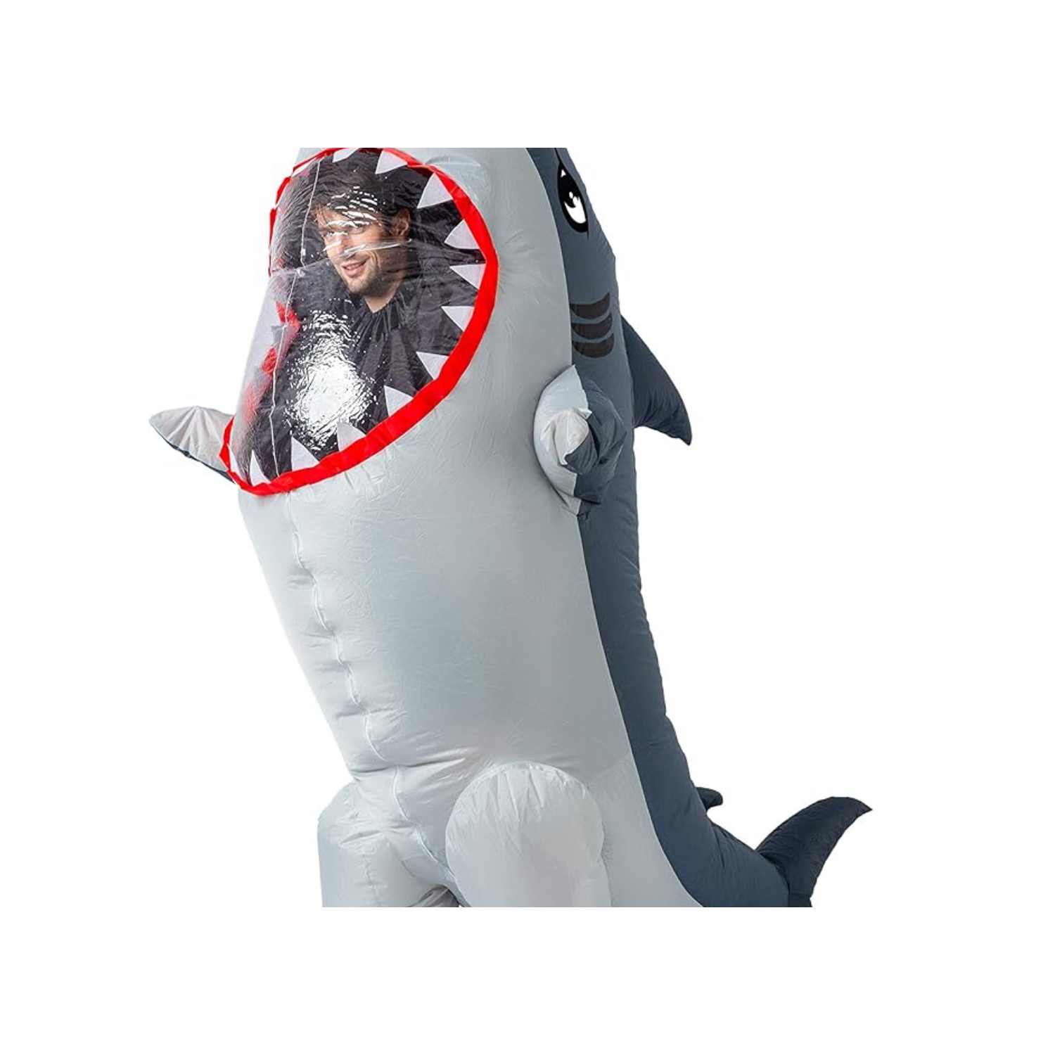 Costume gonflable en forme de requin – Costume gonflable pour adulte, animal d'Halloween, costume gonflable complet
