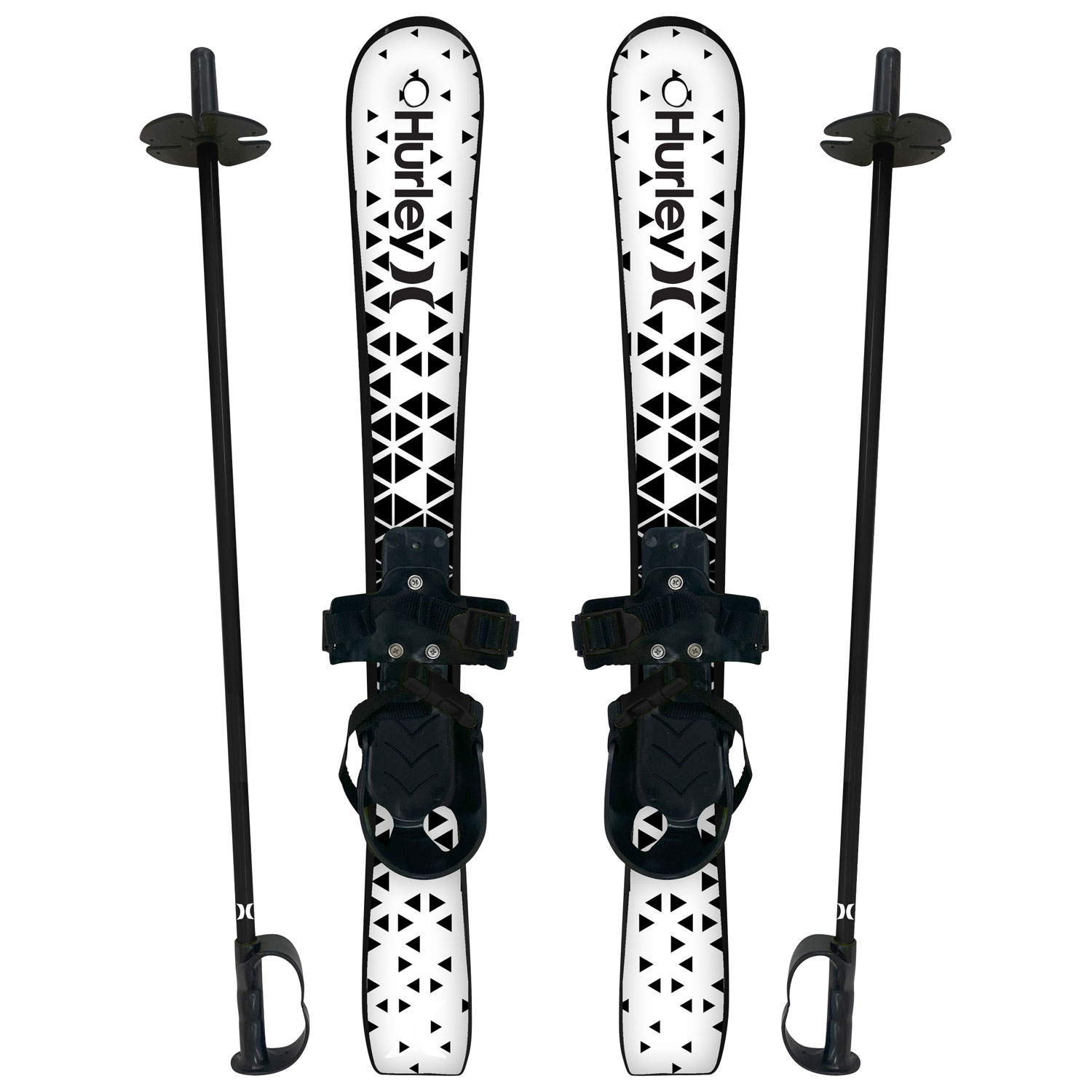 Skis pour jeunes débutants de Hurley - Noir/Blanc
