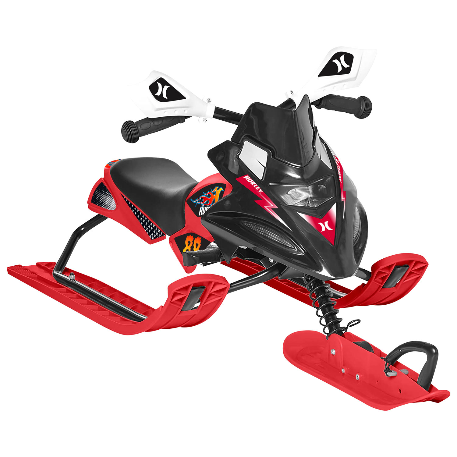 Hurley Xtreme PRO Racer Ride-On Snow Sled - Black/Red