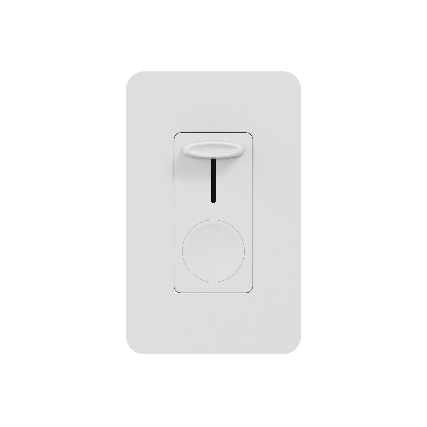 Xtricity - Wall Slide Dimmer with Switch, Ideal for LED Lighting, White