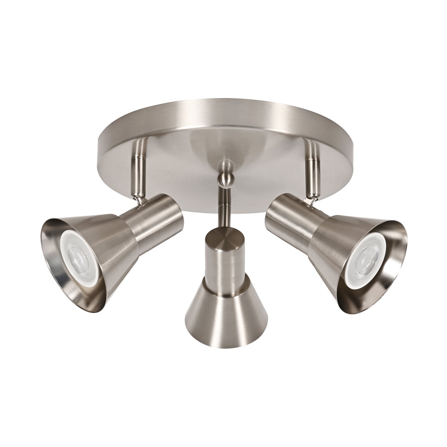 Xtricity - 3-Head Directional Light Fixture, 9.06" Wide, From the Rosalie Collection, Nickel