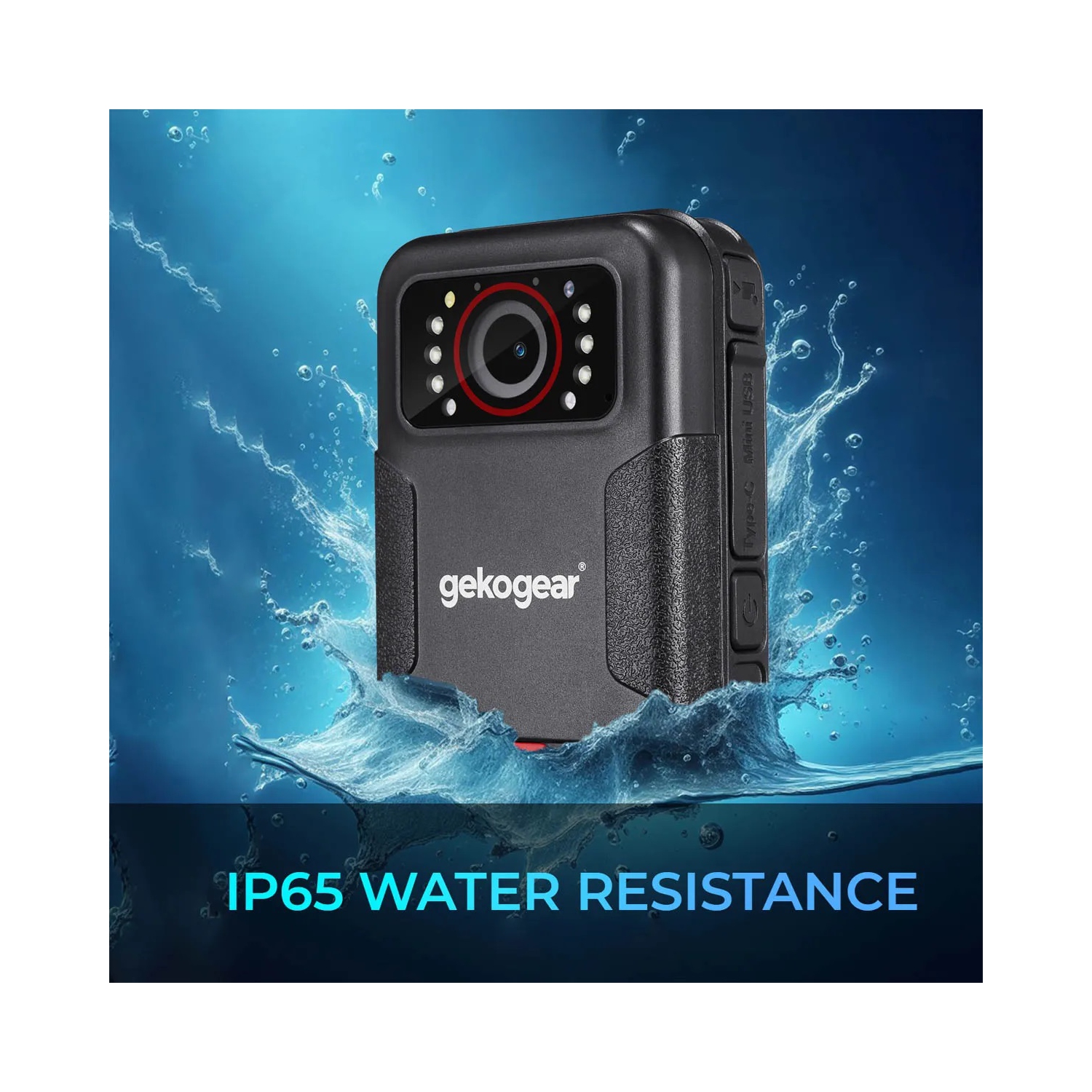 myGEKOgear Aegis 110 HD 1080p Body Cam with Infrared Night Vision and Wide Angle Lens