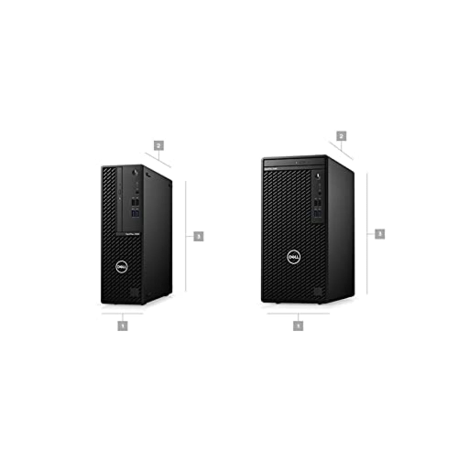Refurbished Dell Optiplex 3080 SFF Small Form Factor Desktop | Core i5 - 10400 - 512GB SSD Hard Drive - 16GB RAM | 6 cores @ 4.3 GHz Win 10 Pro Black