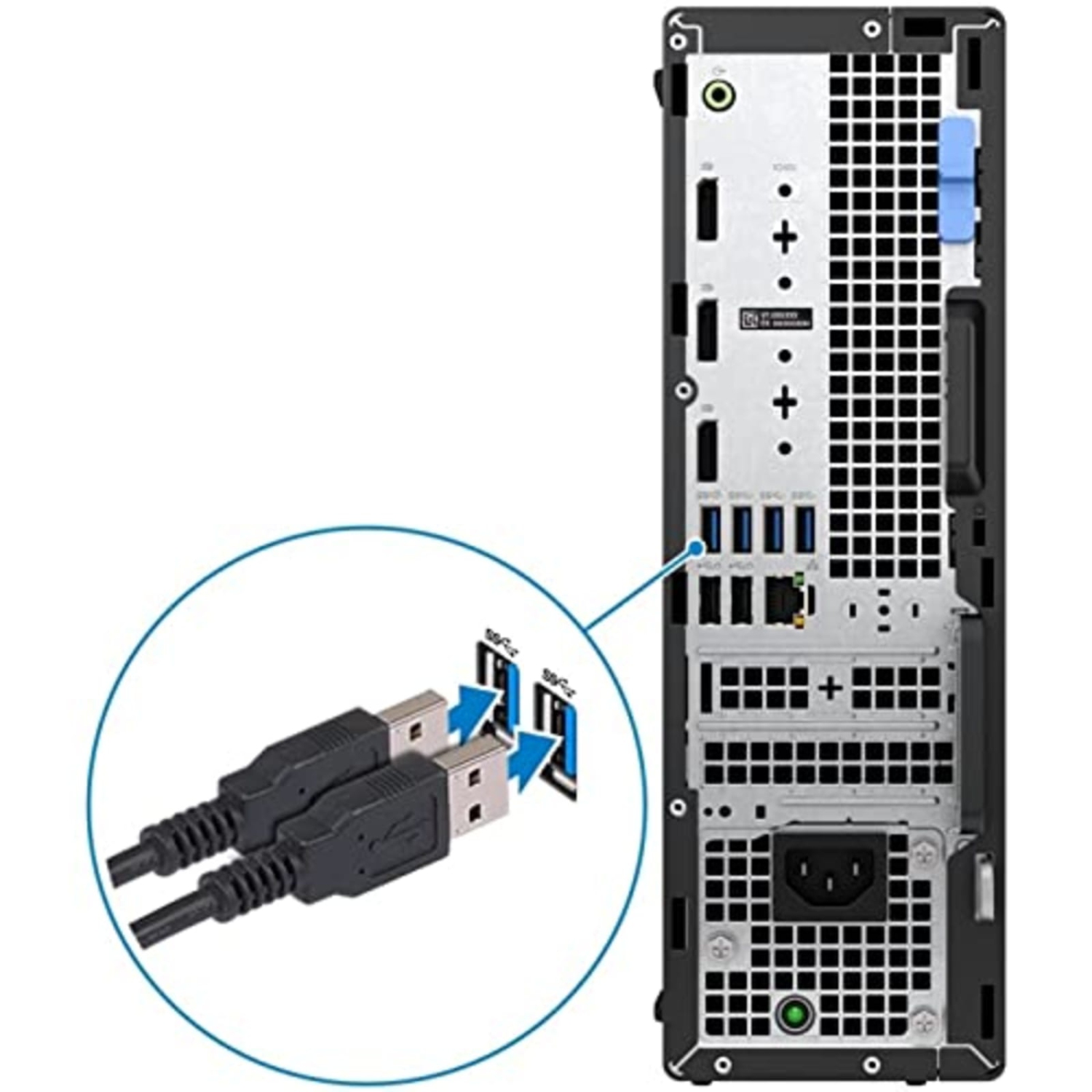 Refurbished Dell Optiplex 7000 SFF Small Form Factor Desktop (2022) | Core i5 - 12500 - 256GB SSD Hard Drive - 32GB RAM | 6 cores @ 4.6 GHz Win 11