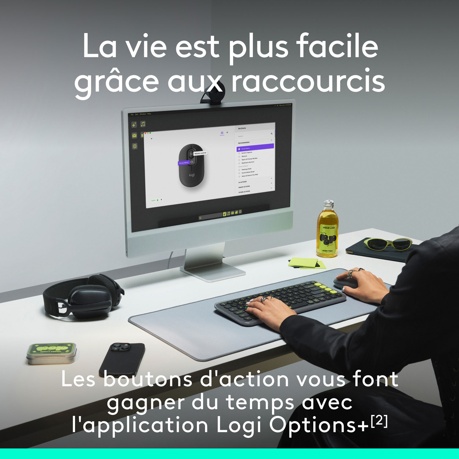 Logitech POP Mouse Bluetooth Optical Mouse - Off-White