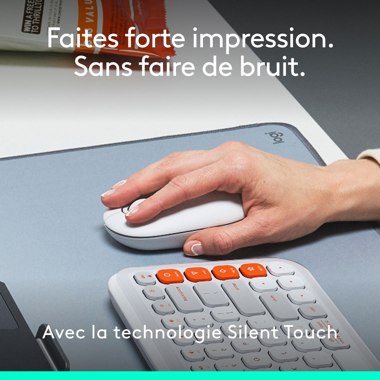 Logitech POP Mouse Bluetooth Optical Mouse - Off-White