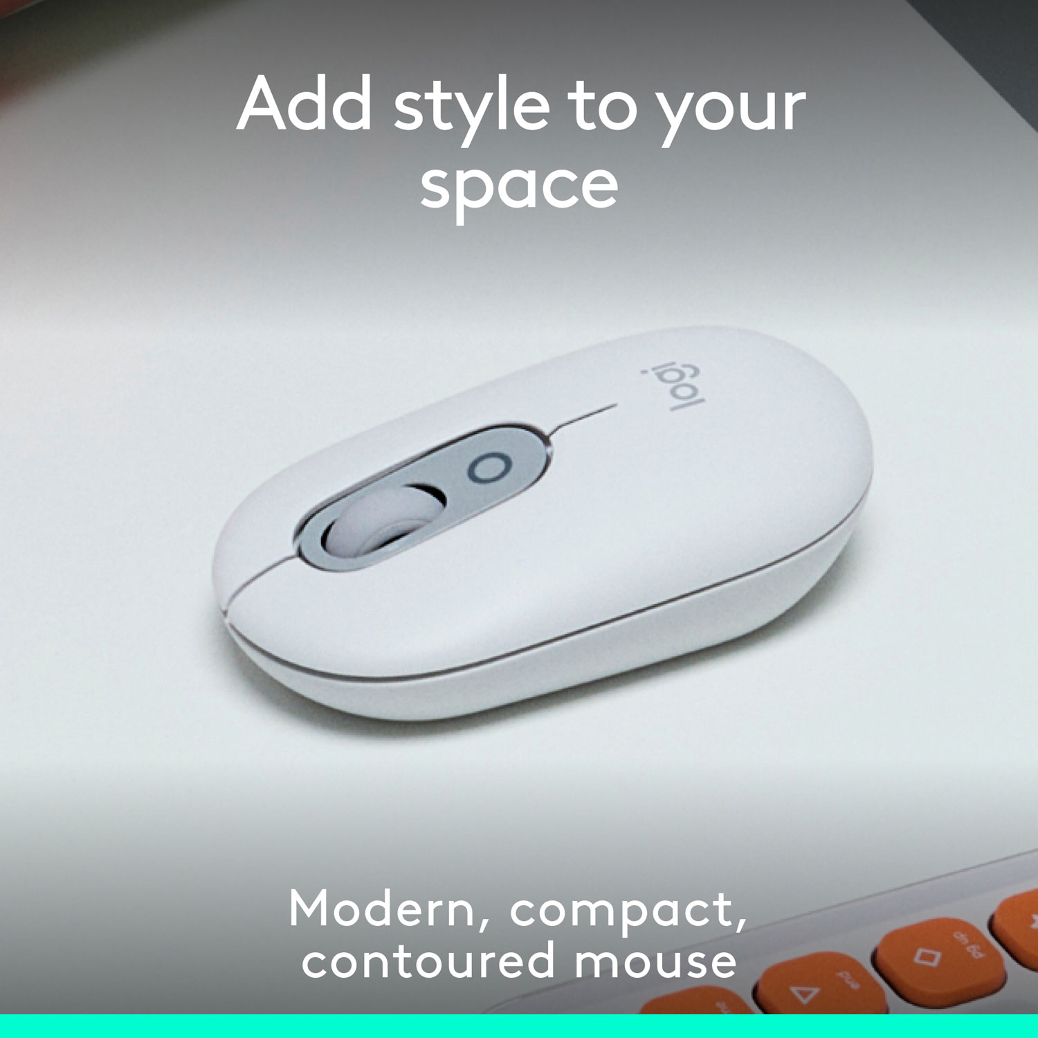 Logitech POP Mouse Bluetooth Optical Mouse - Off-White