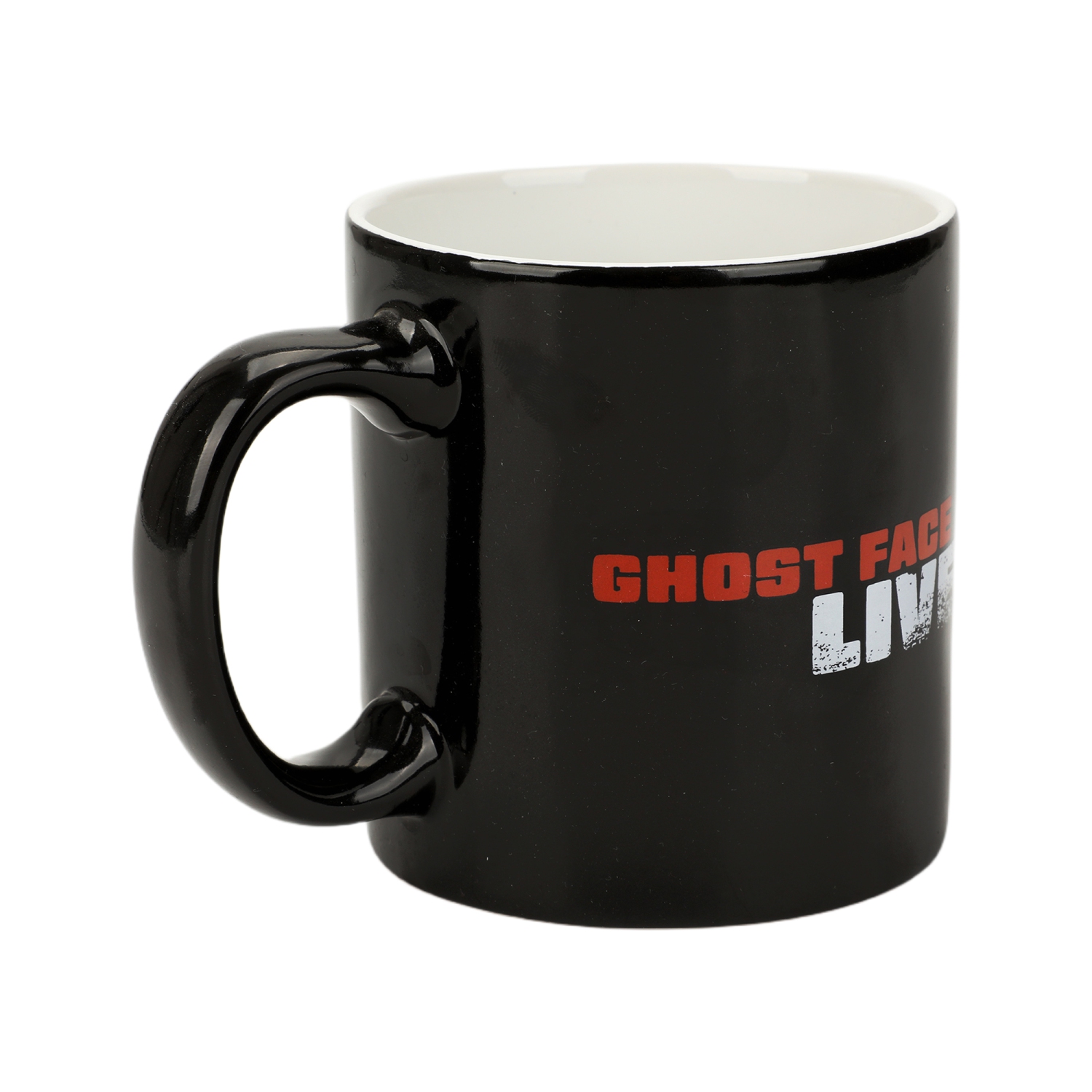 Ghost Face vit 16 oz. Tasse en céramique
